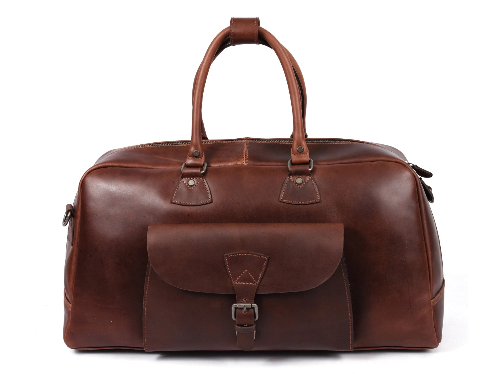 Velour Leather Duffle Bag