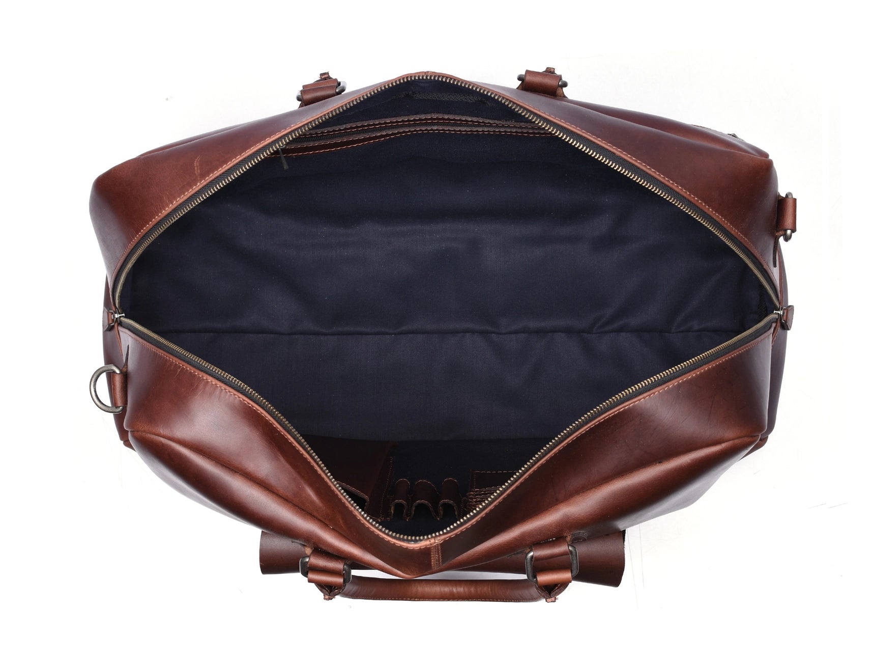 Velour Leather Duffle Bag