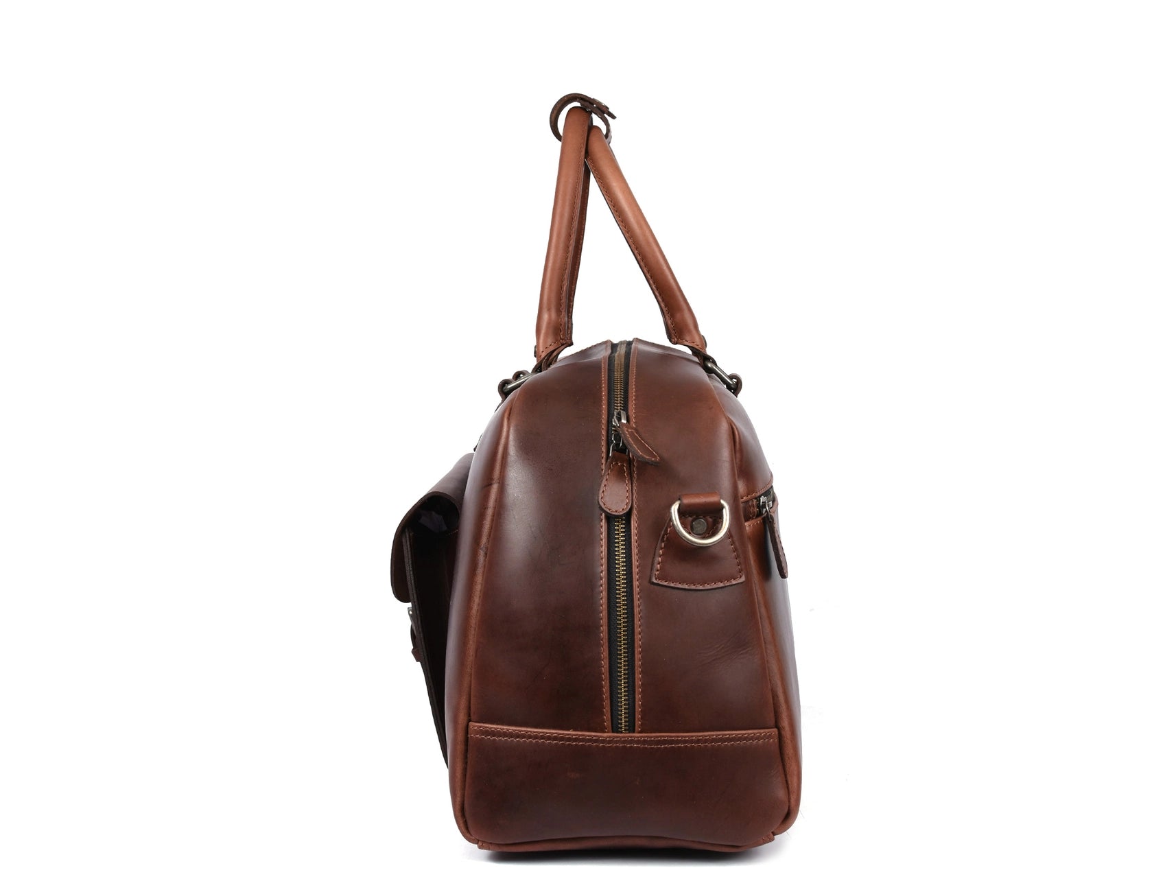 Velour Leather Duffle Bag