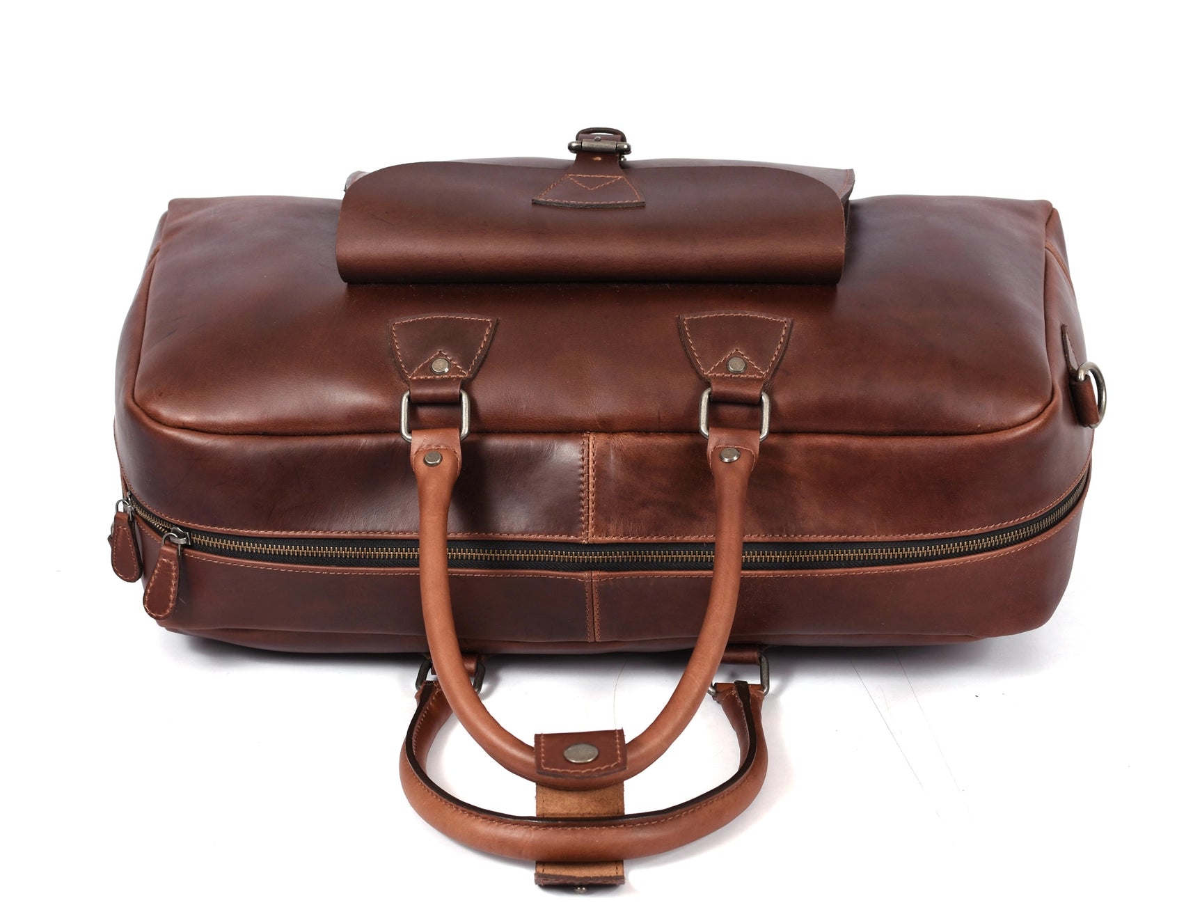 Velour Leather Duffle Bag
