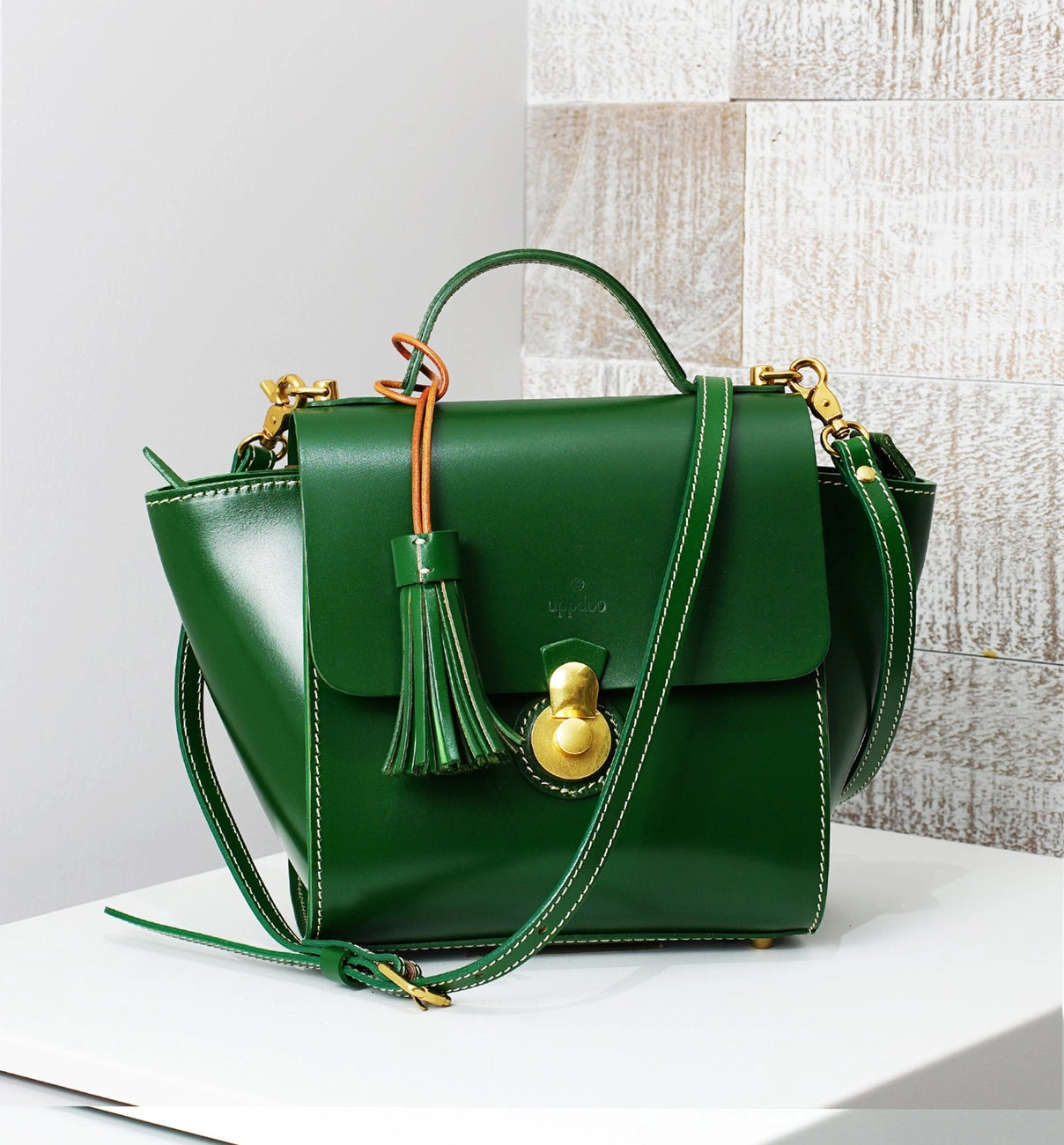 Vive Classic Top Handle Satchel - Green
