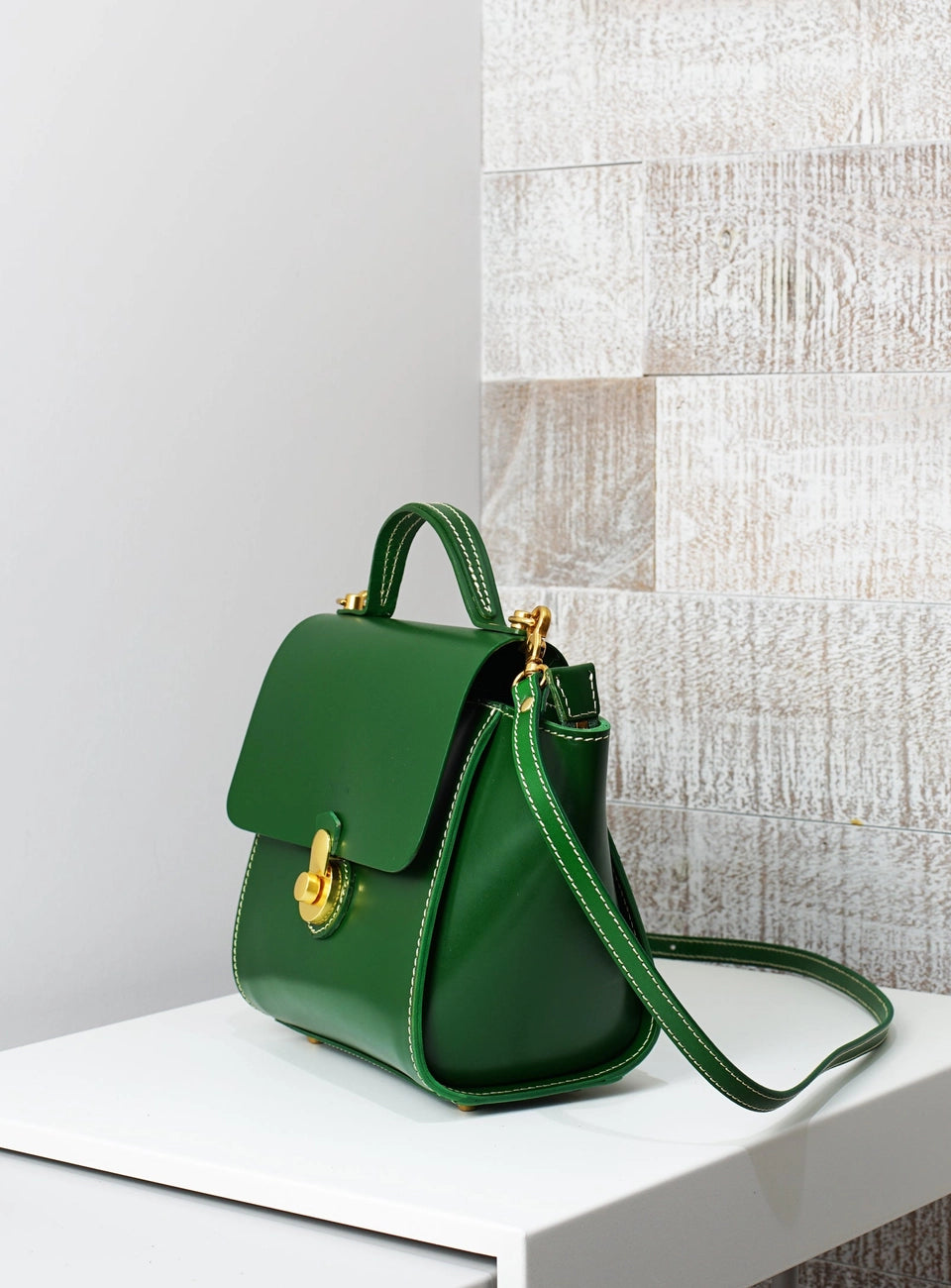 Vive Classic Top Handle Satchel - Green