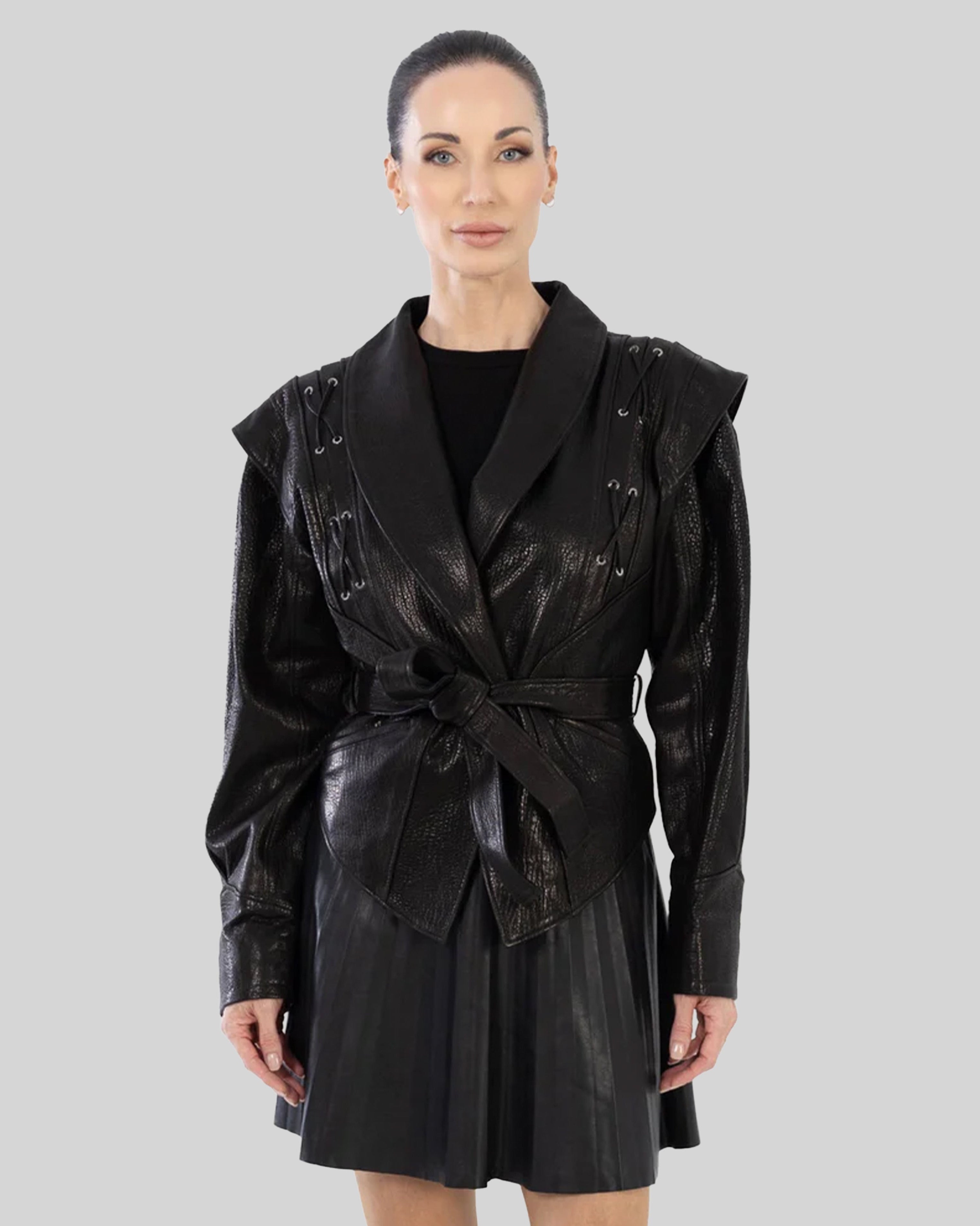 CLEO Leather JACKET IN Sumptuous LAMBSKIN – Dimitri