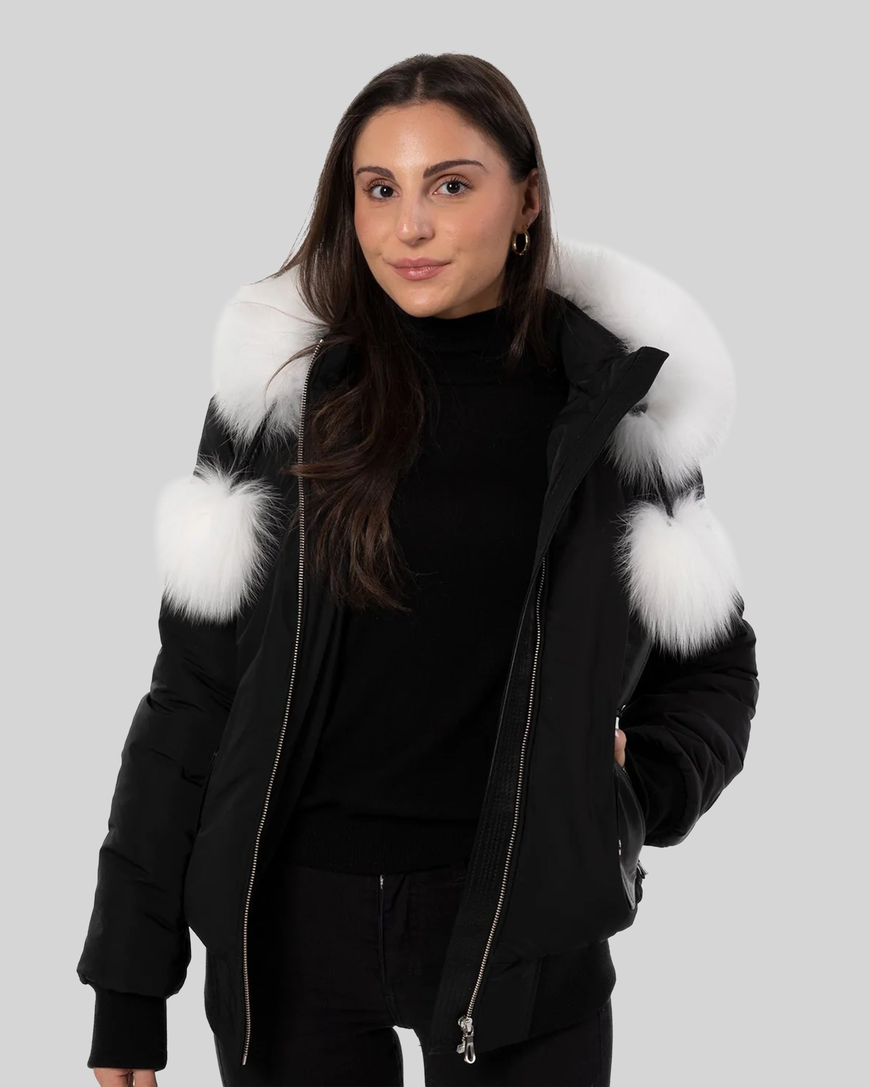 フォクシー Jacket Aria ARIA FOX TRIM BOMBER JACKET – Dimitri