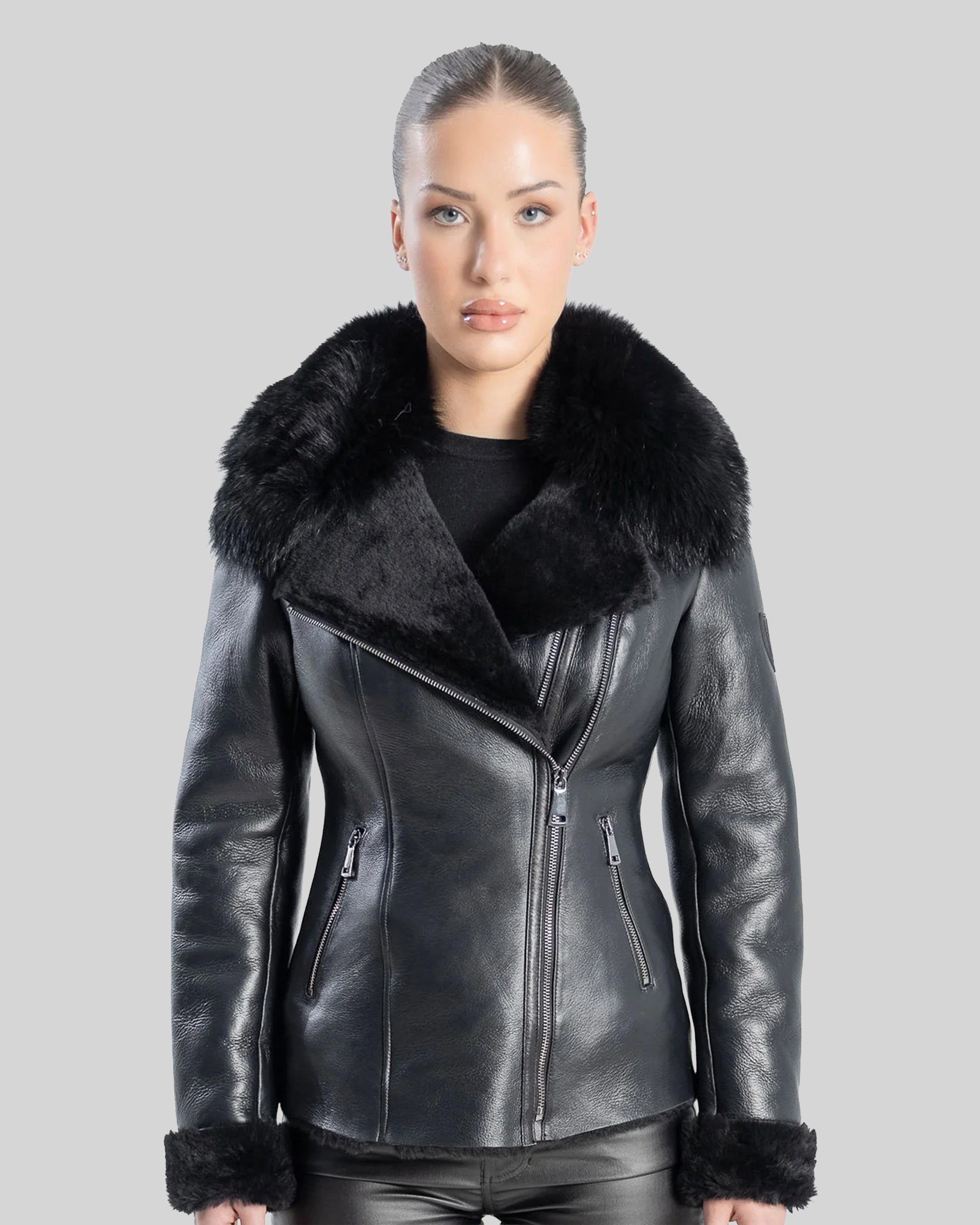ALICYA Genuine Shearling Jacket – Dimitri