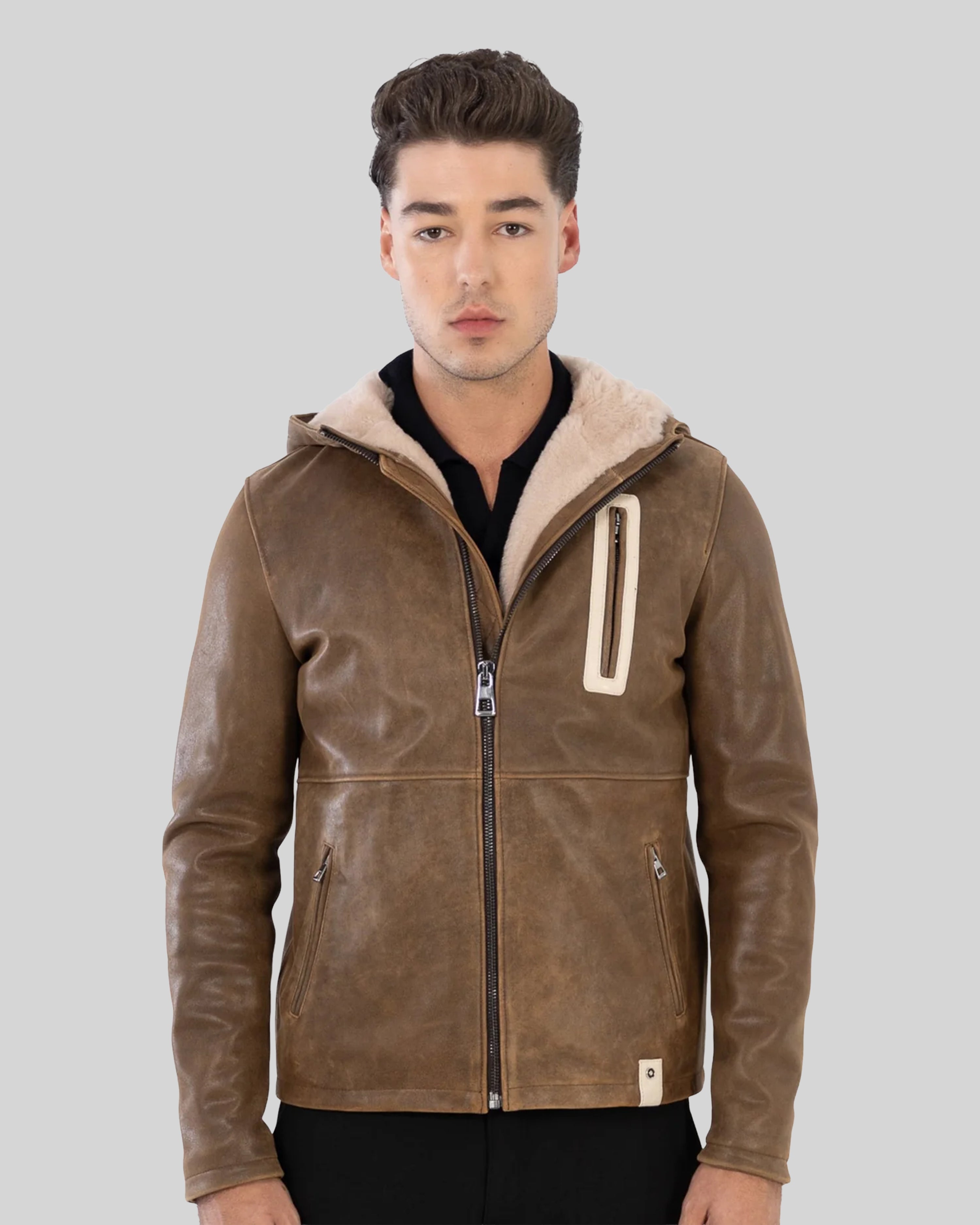 Philippe  shearling-lined  Leather Jacket