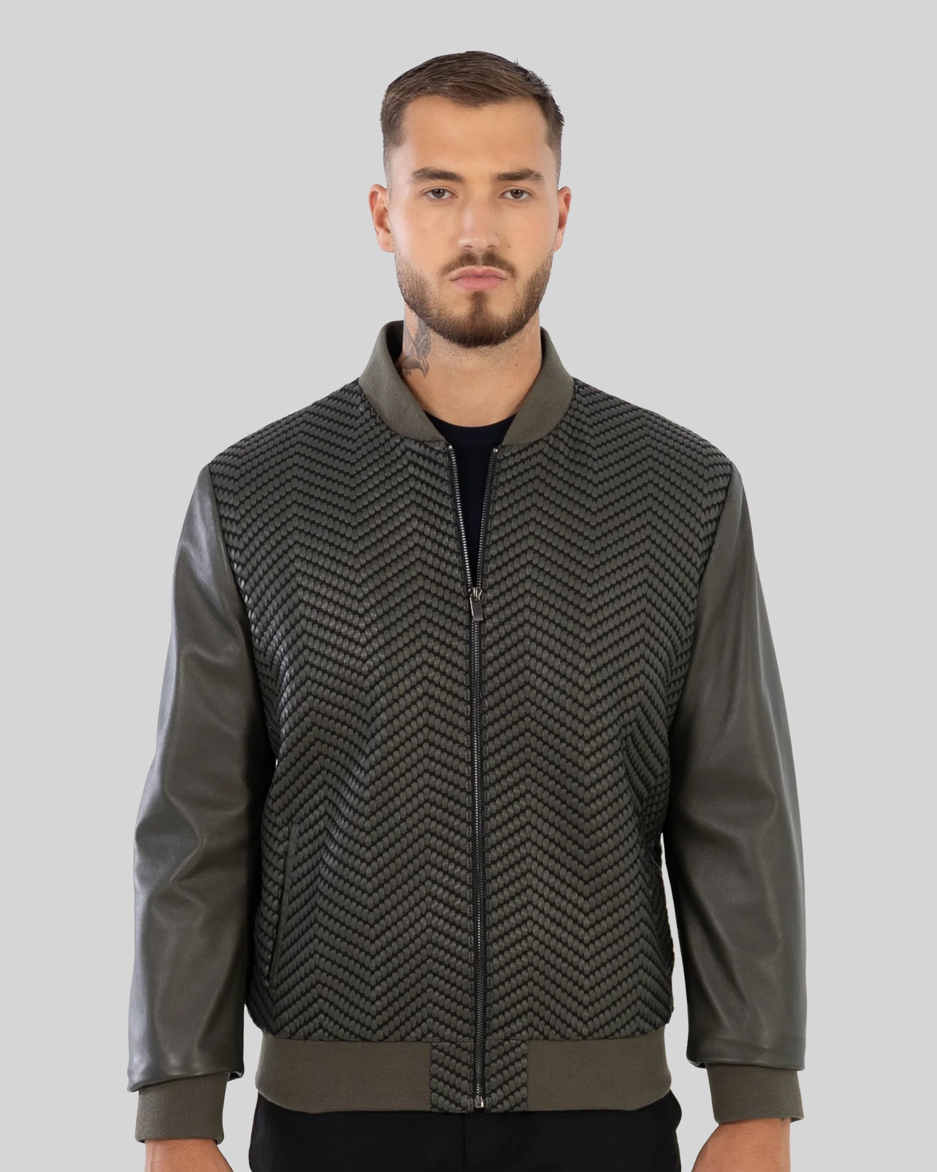 Logan  bomber  Leather Jacket