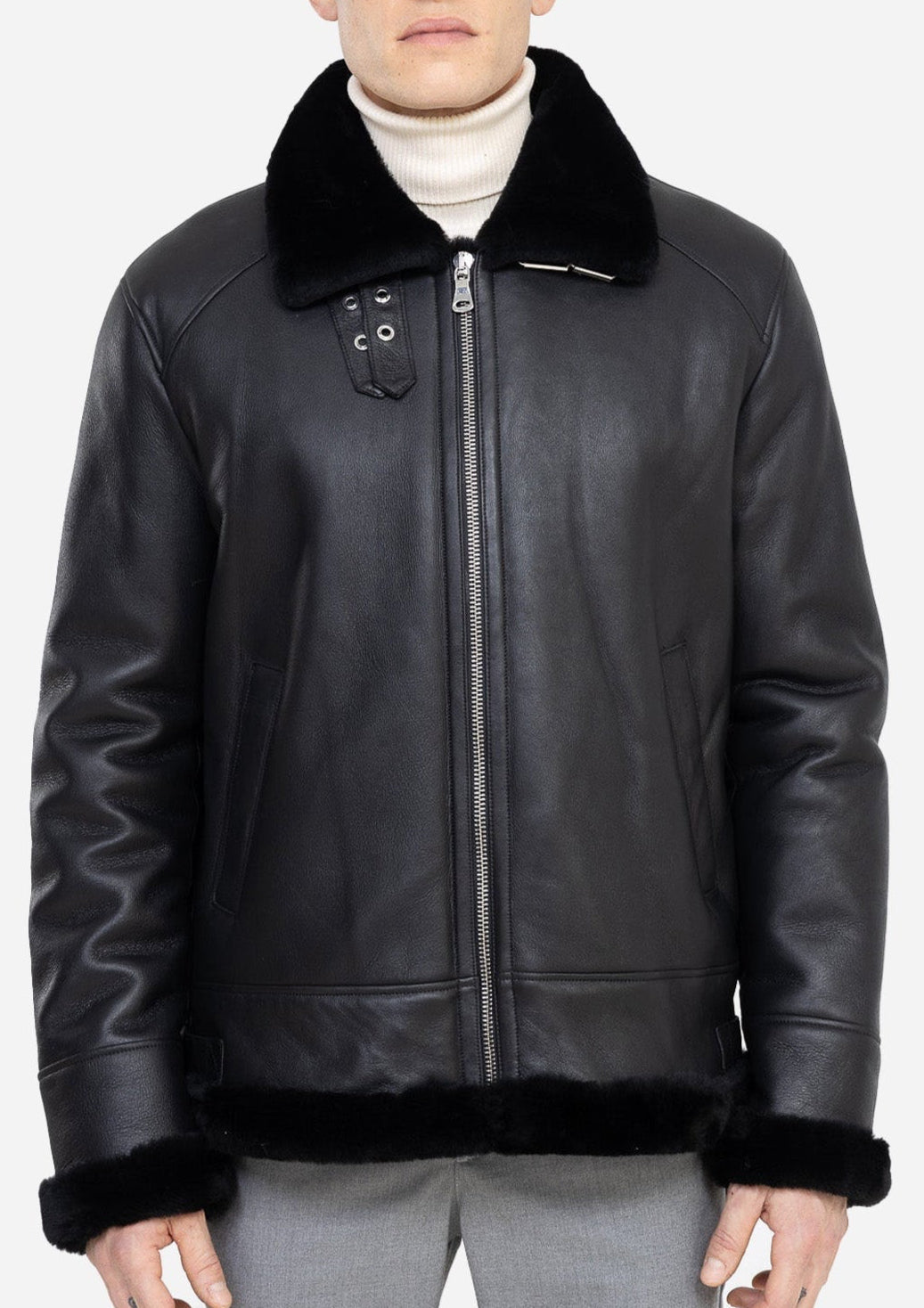 PILOT MEN'S SHEARLING  JACKET-thumbmail-2