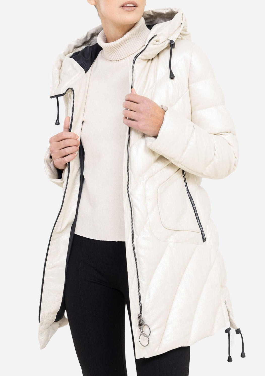 TINA  leather down puffer jacket-thumbmail-8