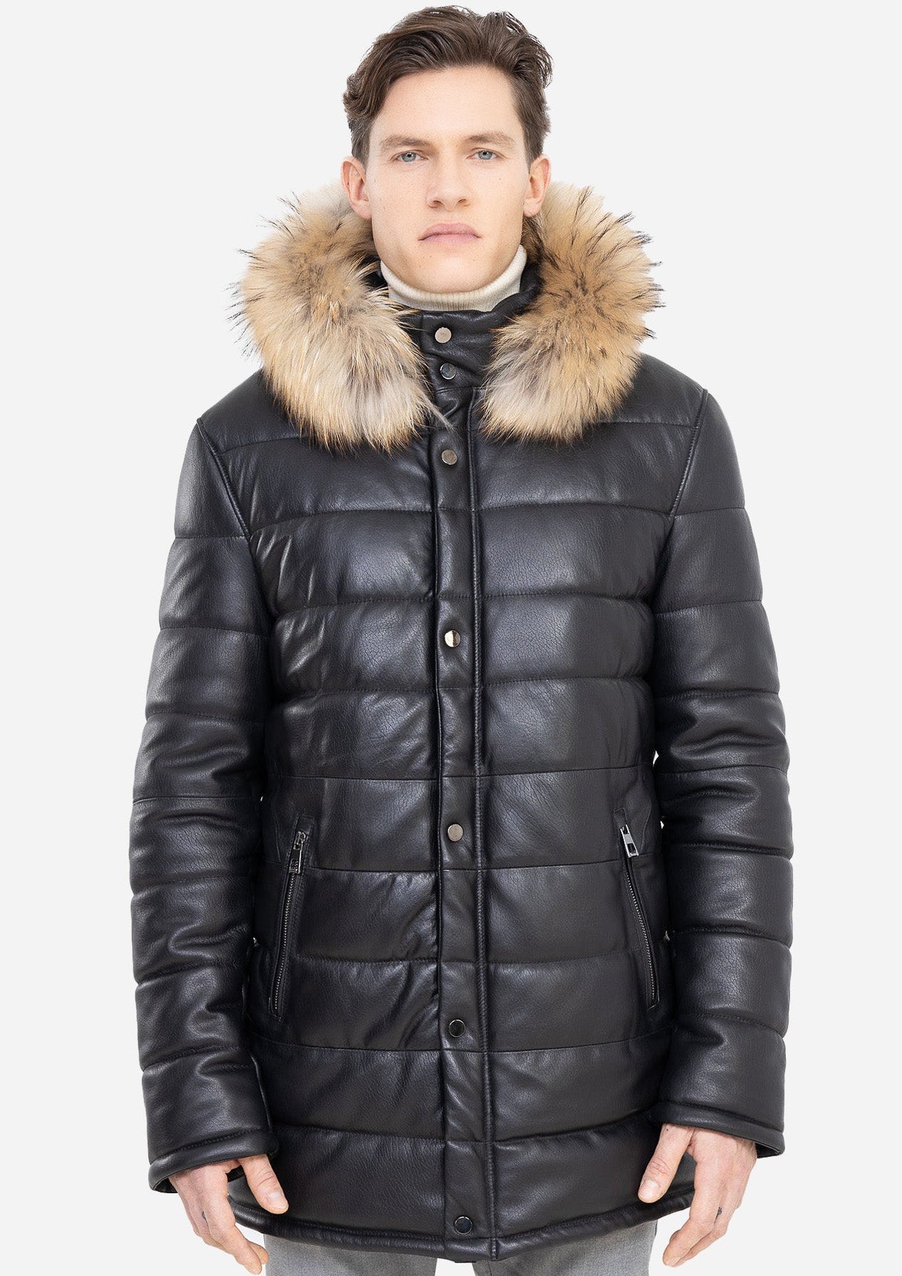 RYAN LEATHER DOWN PARKA-thumbmail-3