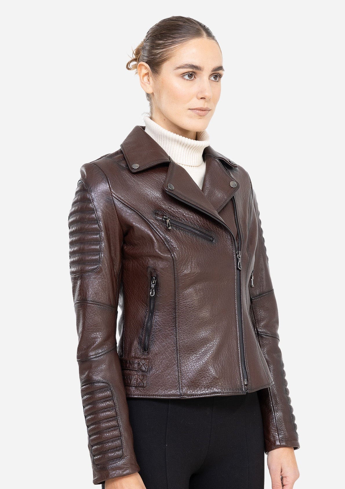 Sienna BIKER LEATHER JACKET-2
