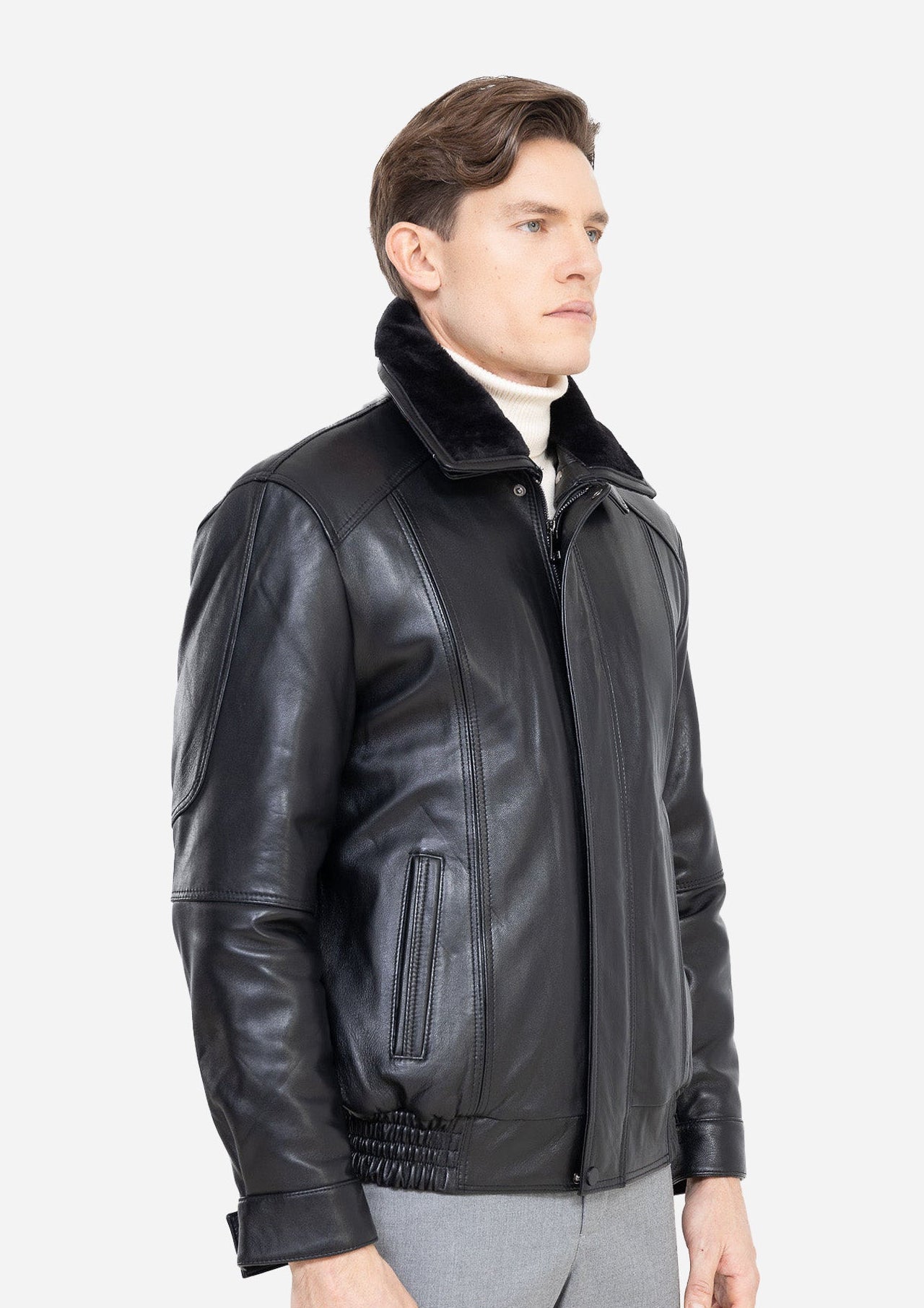 DAVID WITH REMOVABLE SHEARLING COLLAR – Dimitri