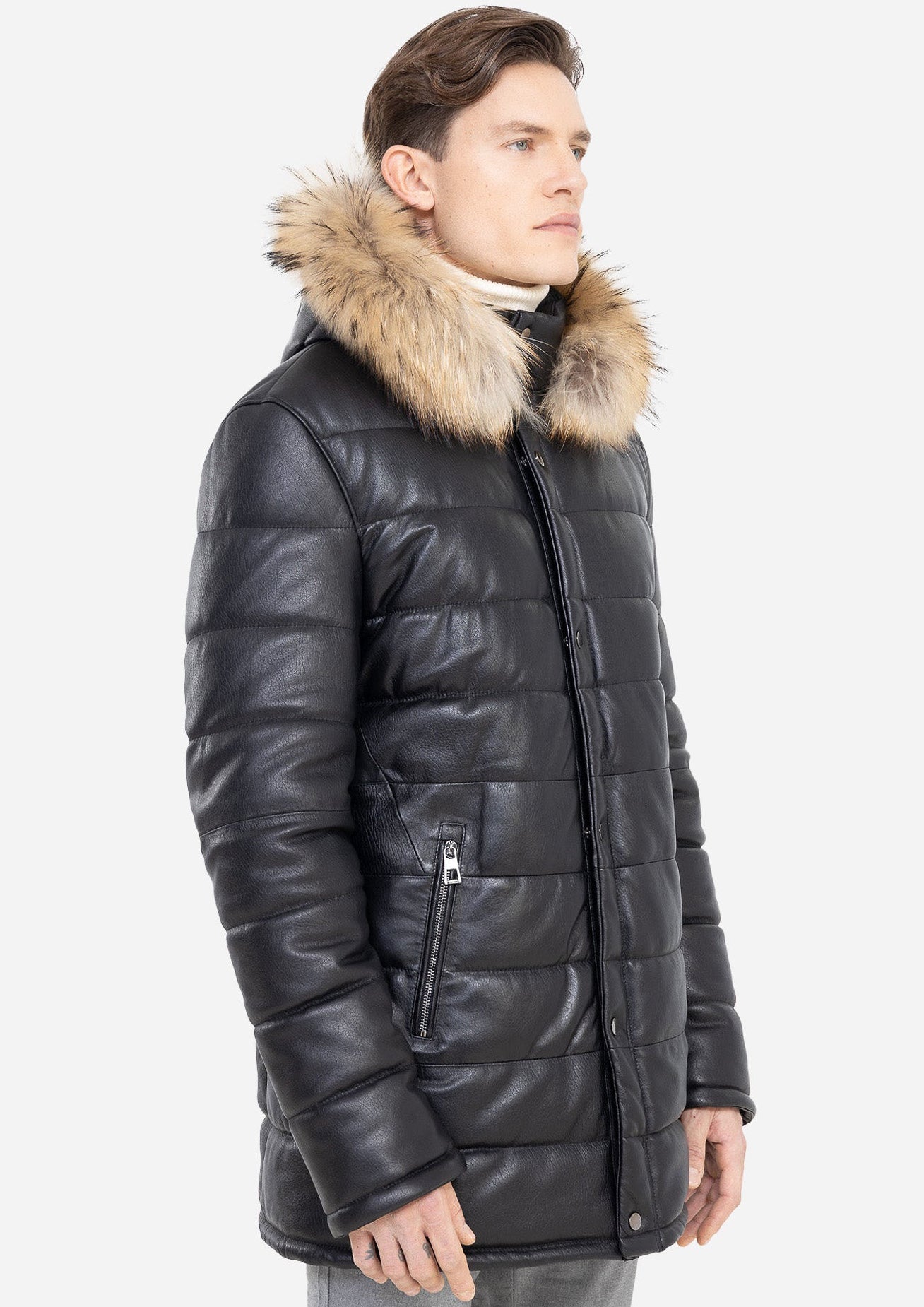 RYAN LEATHER DOWN PARKA-thumbmail-2