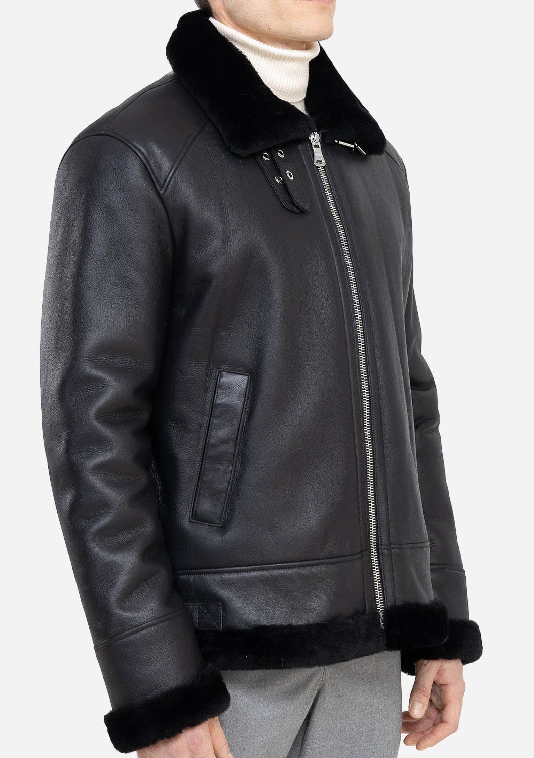 PILOT MEN'S SHEARLING  JACKET-thumbmail-3