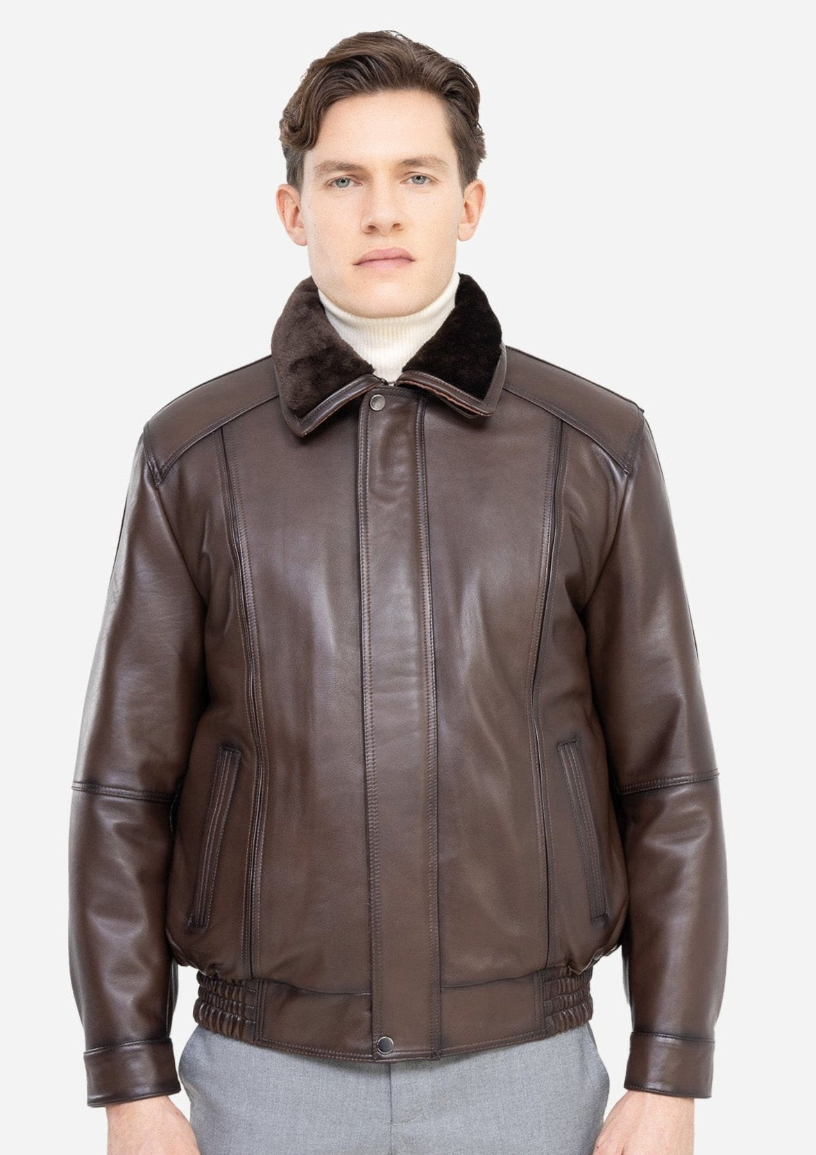 DAVID WITH REMOVABLE SHEARLING COLLAR