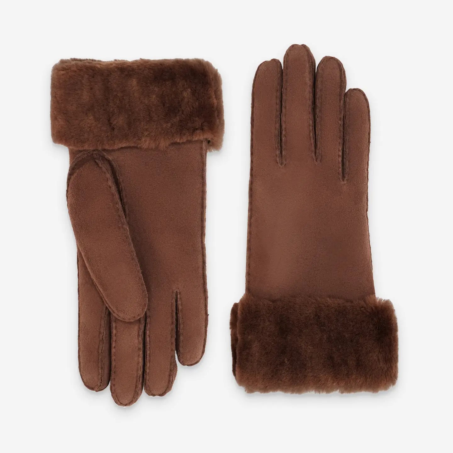 women's sheepskin leather gloves, lined with shearling-thumbmail-2