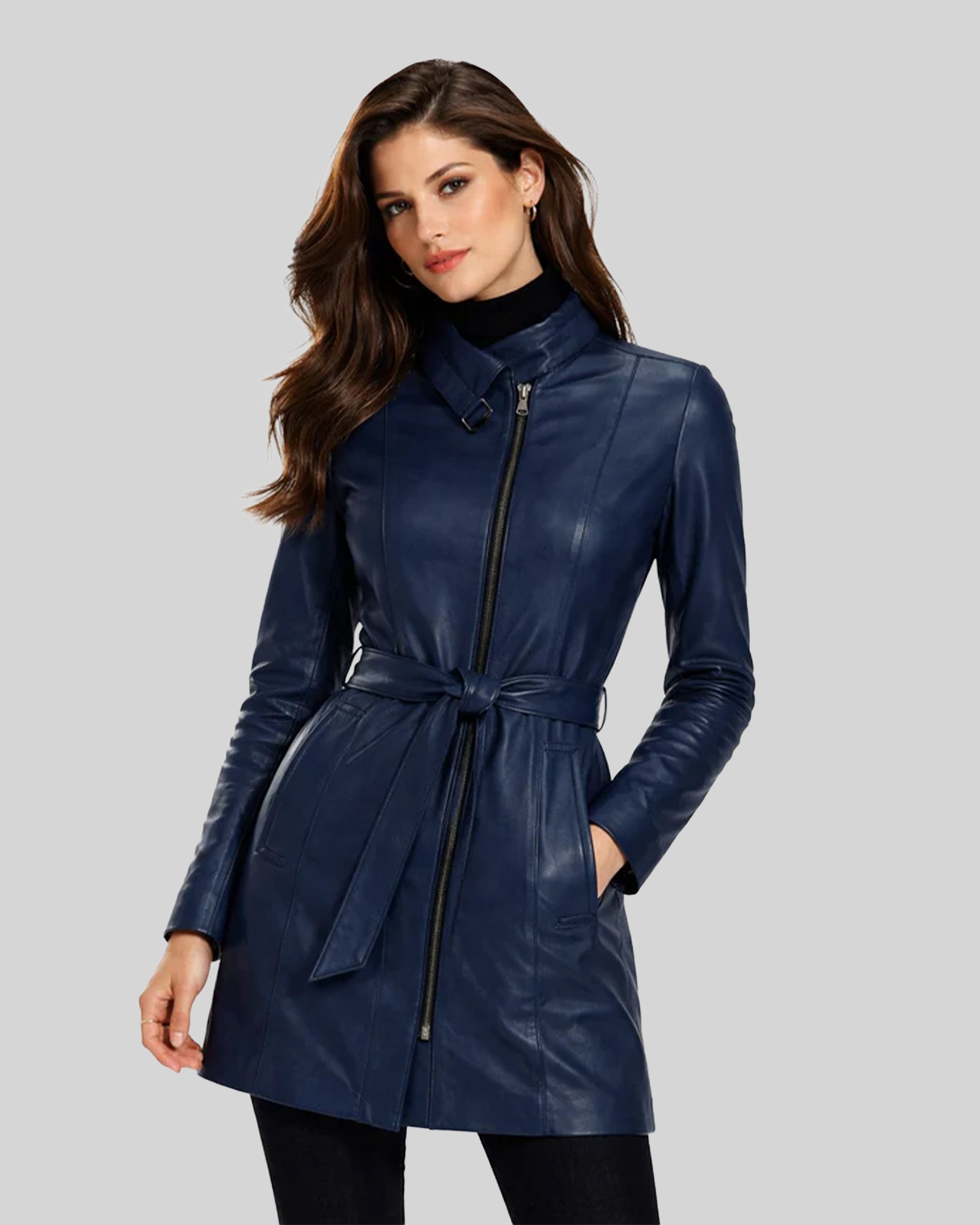 Anastasia  Leather Trench