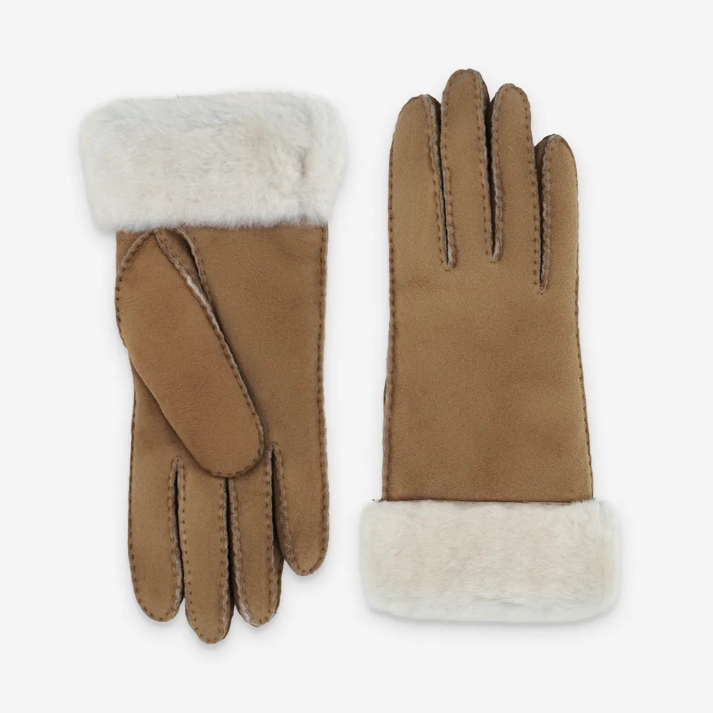 women's sheepskin leather gloves, lined with shearling-thumbmail-3