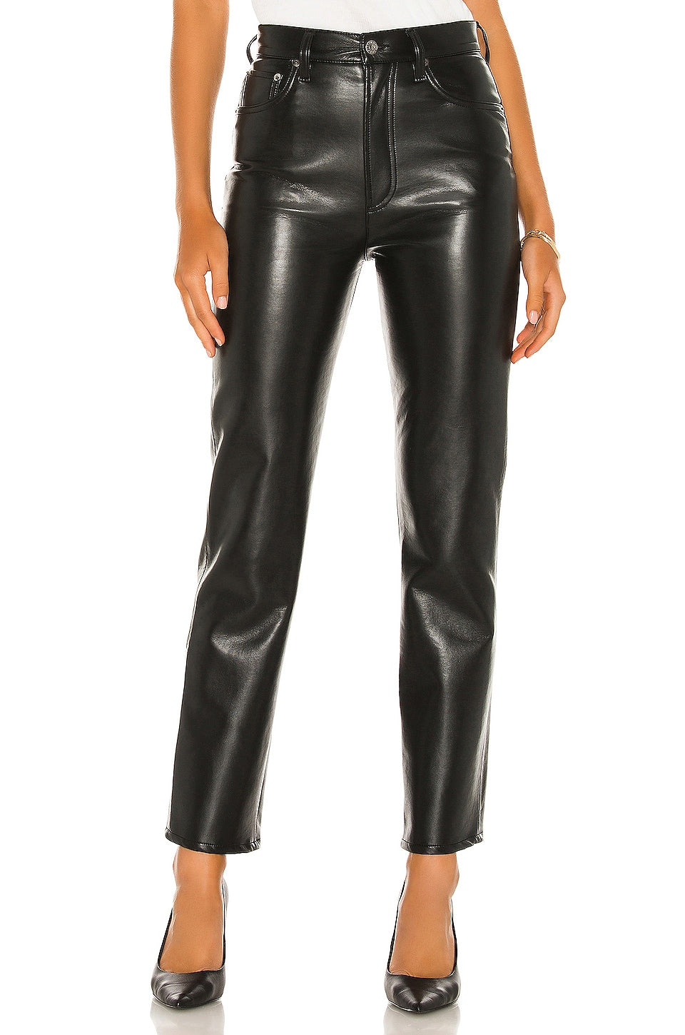 Leather Fitted Leather Pants-thumbmail-1
