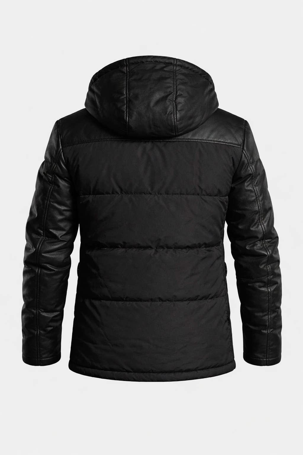 Adamo Leather Sleeves Parka-thumbmail-3