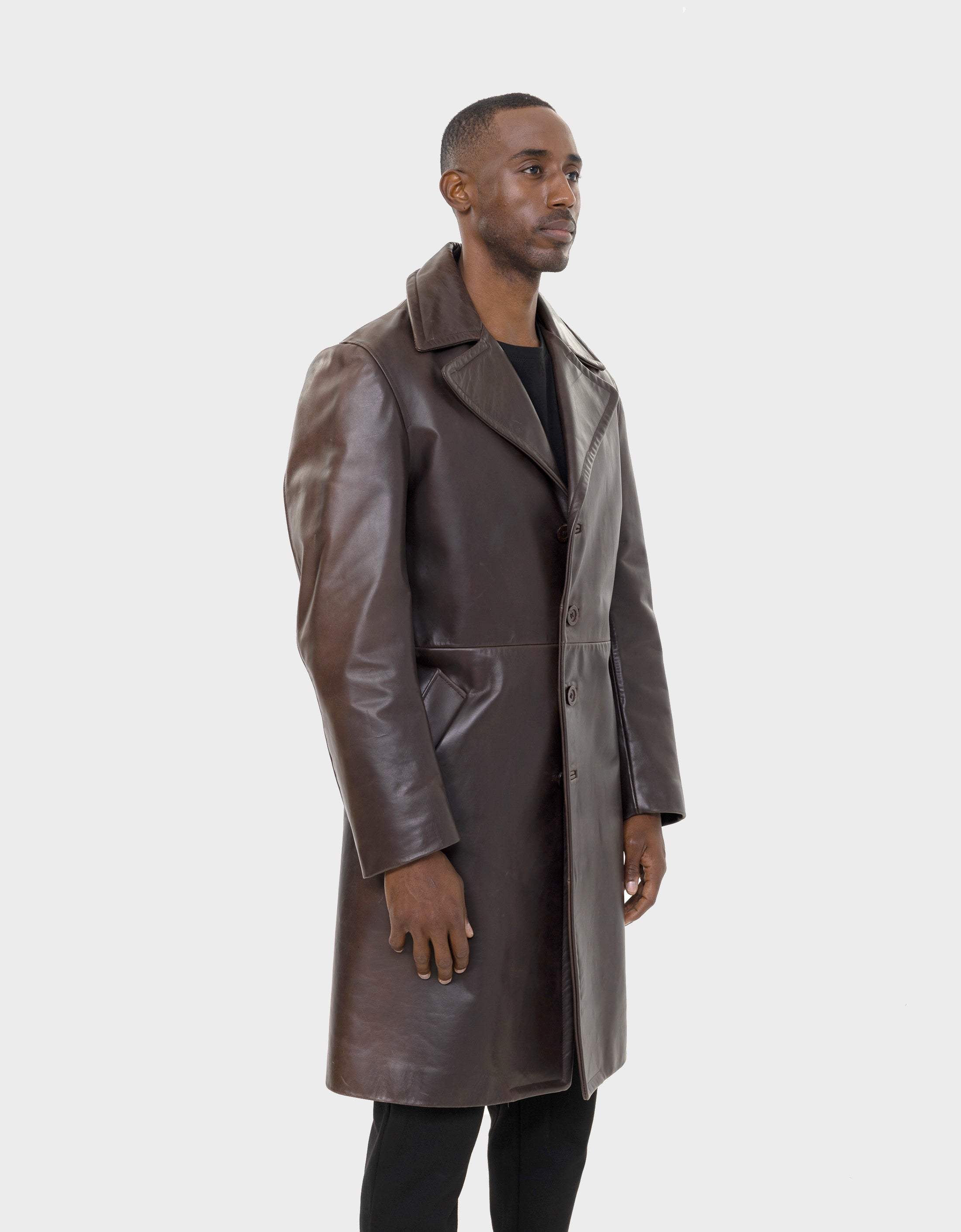 Bryson Leather Trench Coat-thumbmail-5