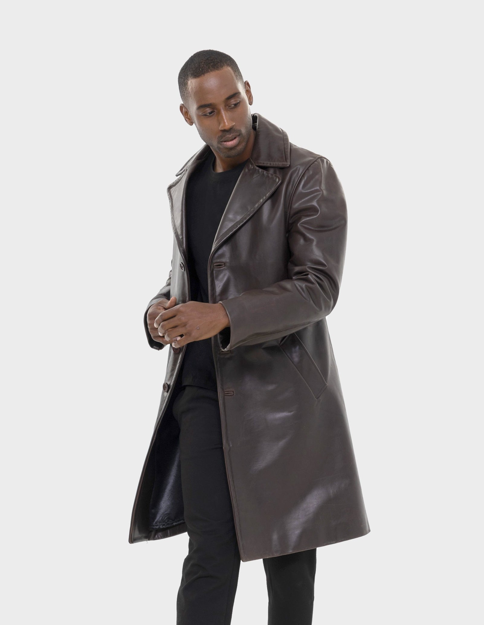 Bryson Leather Trench Coat-thumbmail-4