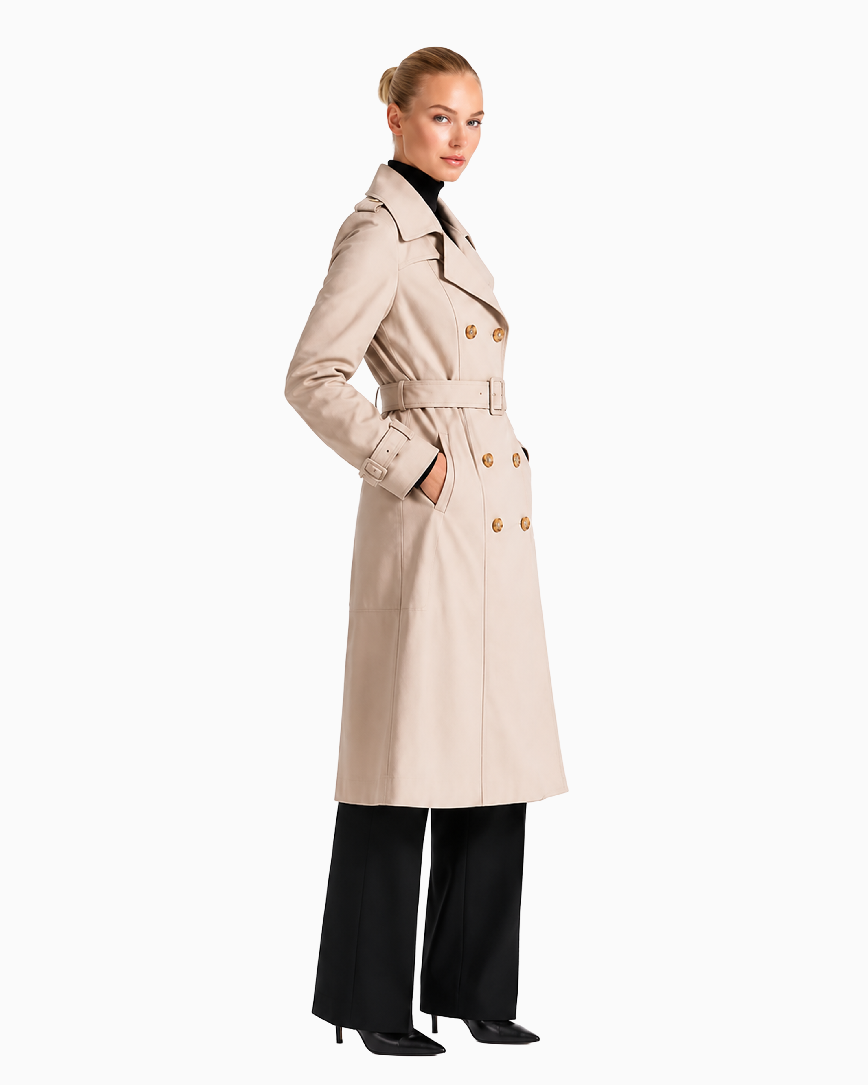 Adèle Leather Trench Coat-thumbmail-3