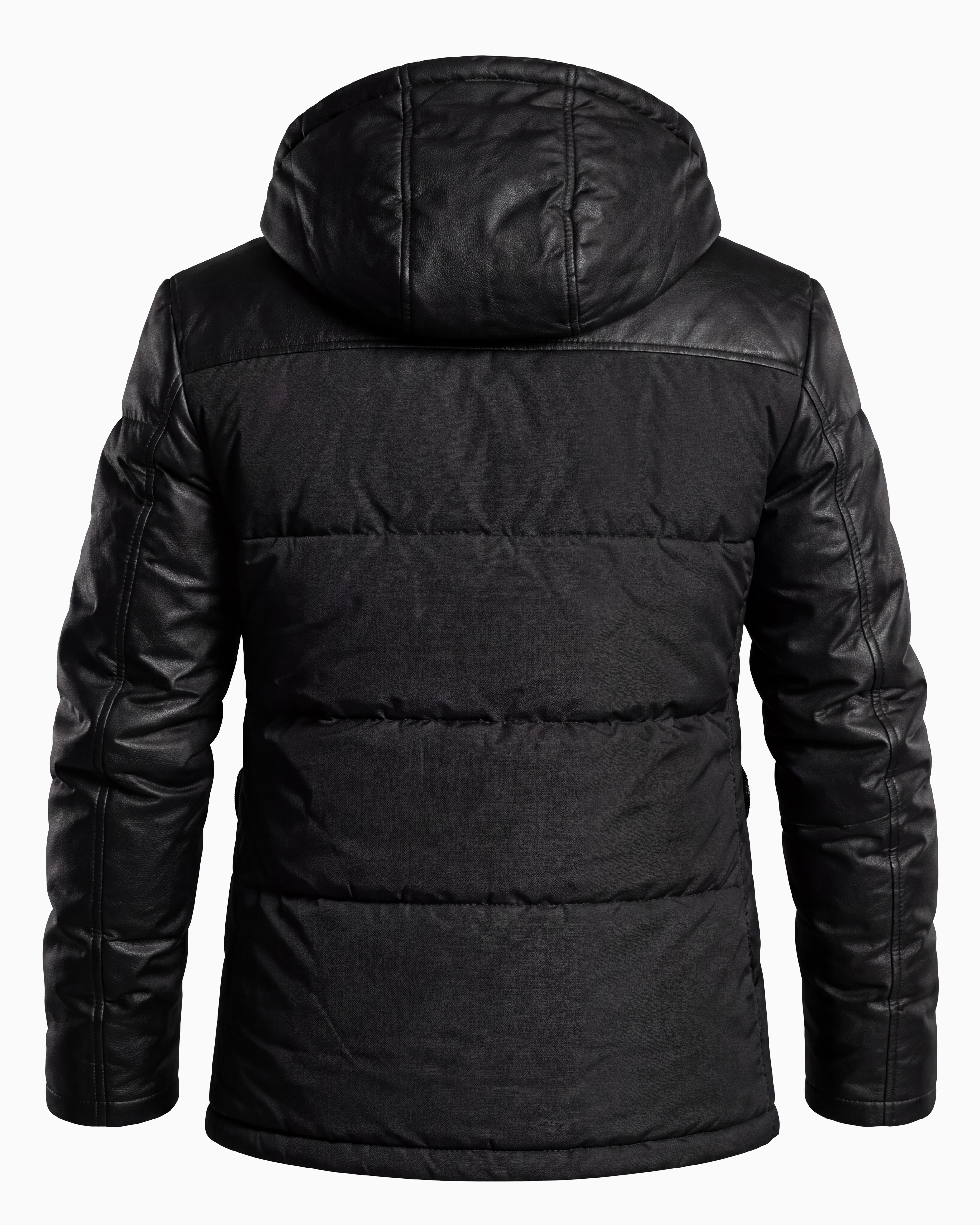 Adamo Leather Sleeves Parka-thumbmail-7