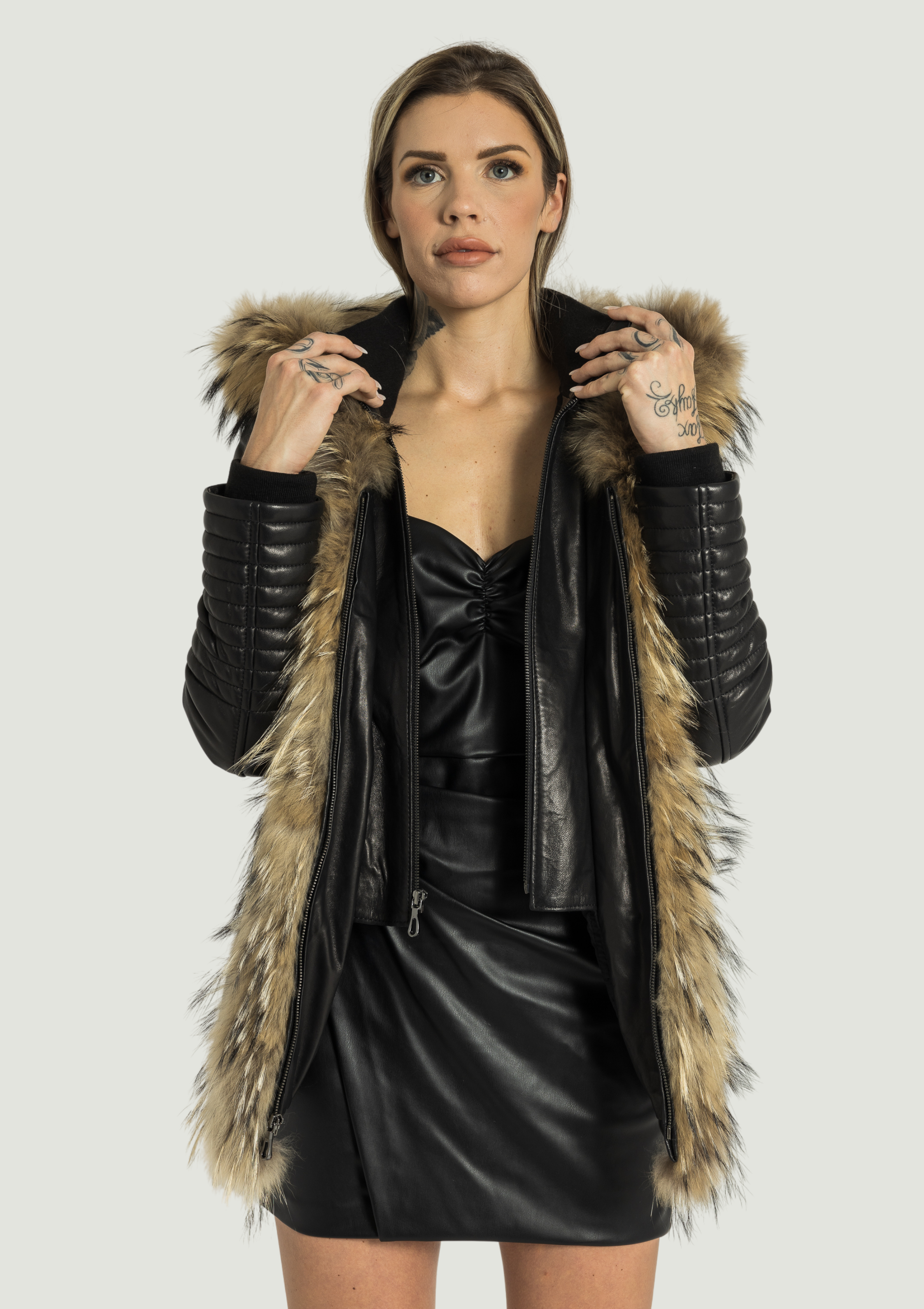 Kim LeatherJacket With Natural Fur-thumbmail-4