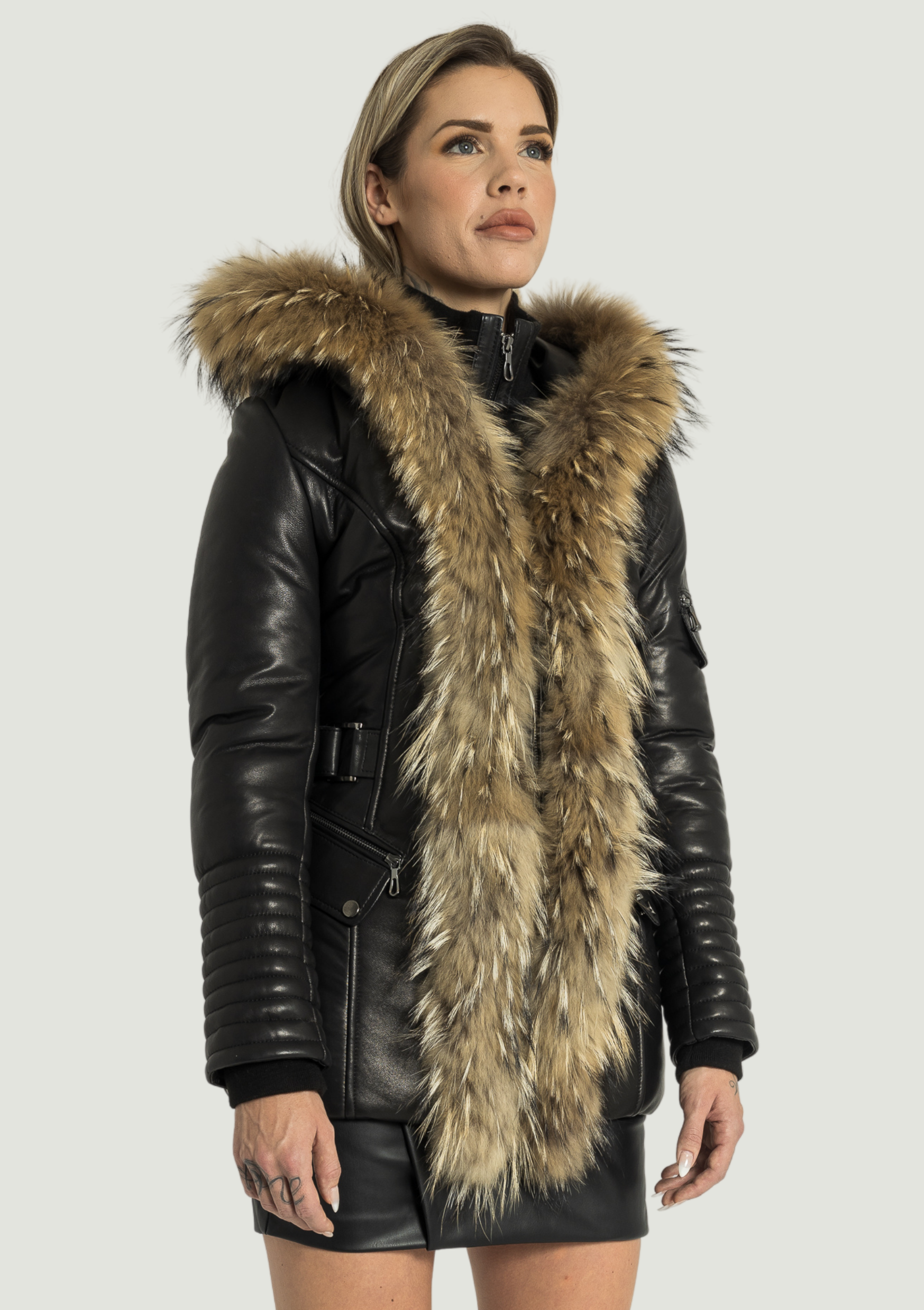 Kim LeatherJacket With Natural Fur-thumbmail-3