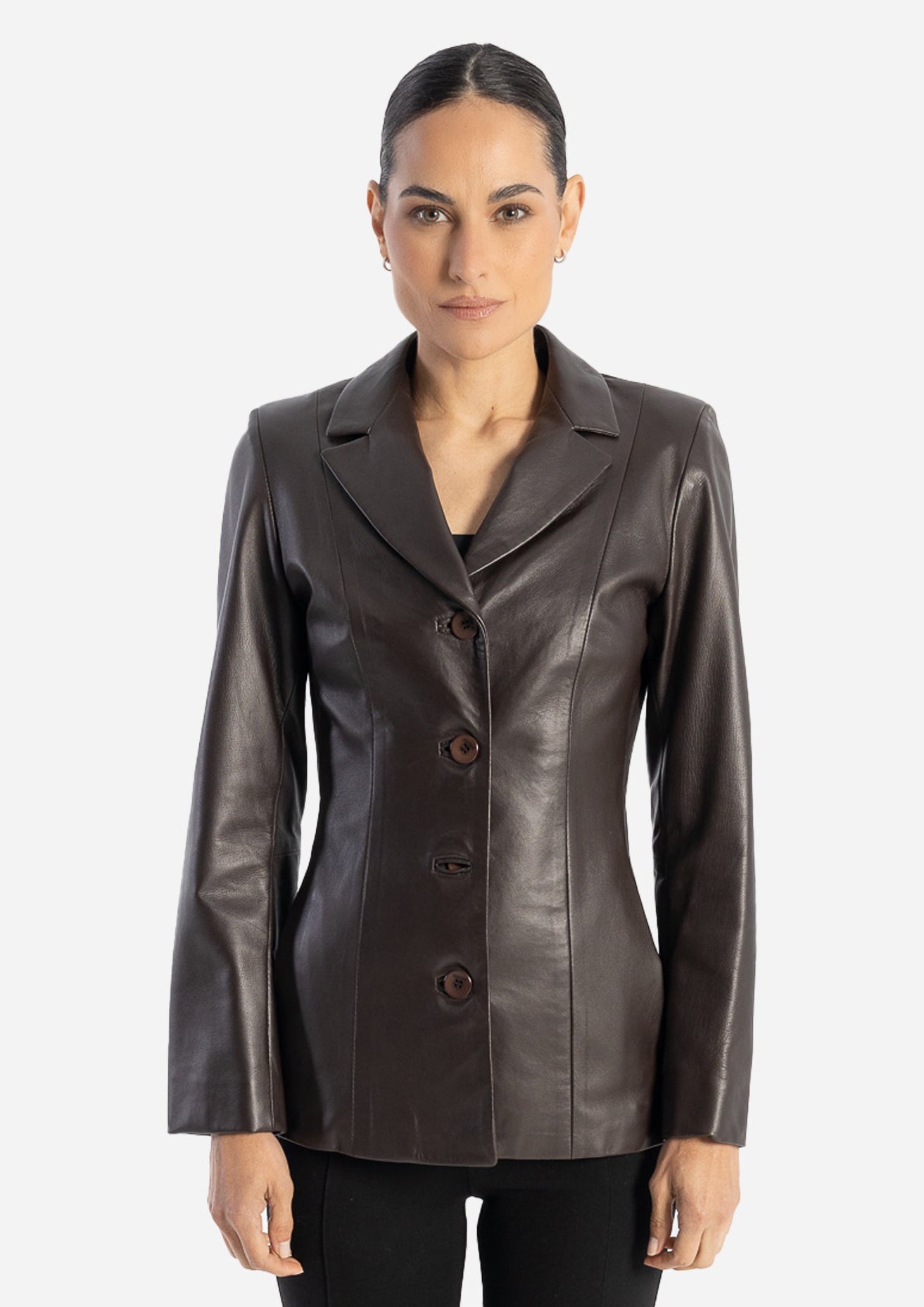 Daniela Leather Blazer-thumbmail-1