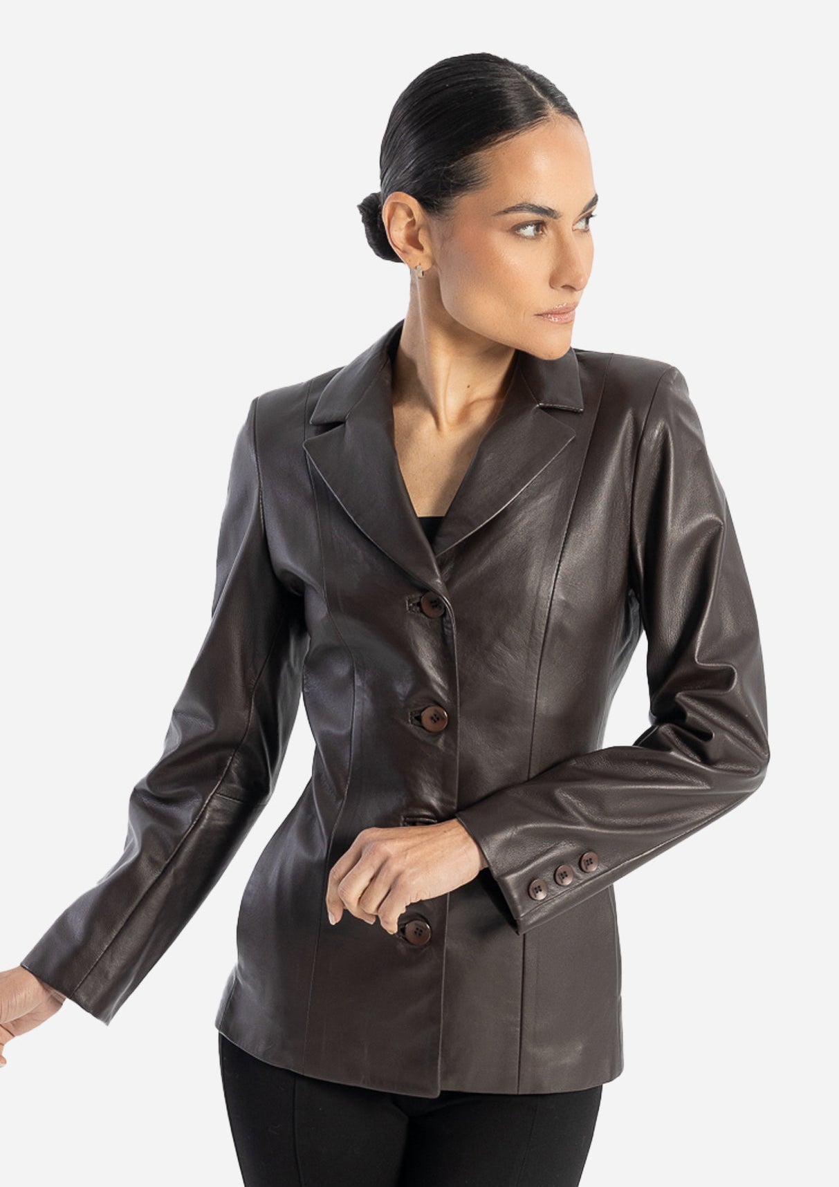 Daniela Leather Blazer-thumbmail-3