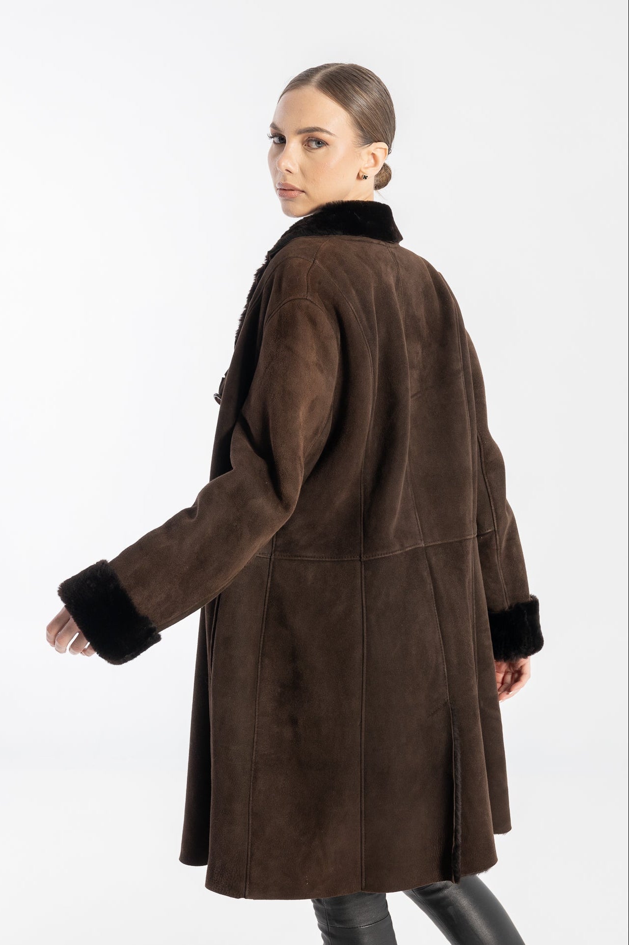 Maria The Exclusive Shearling Trench Coat-thumbmail-4