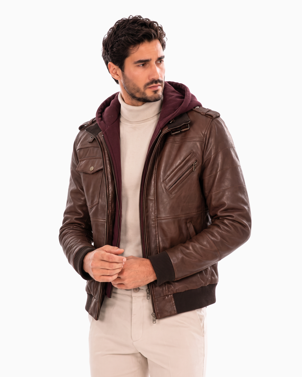 Enzo Leather Jacket Black