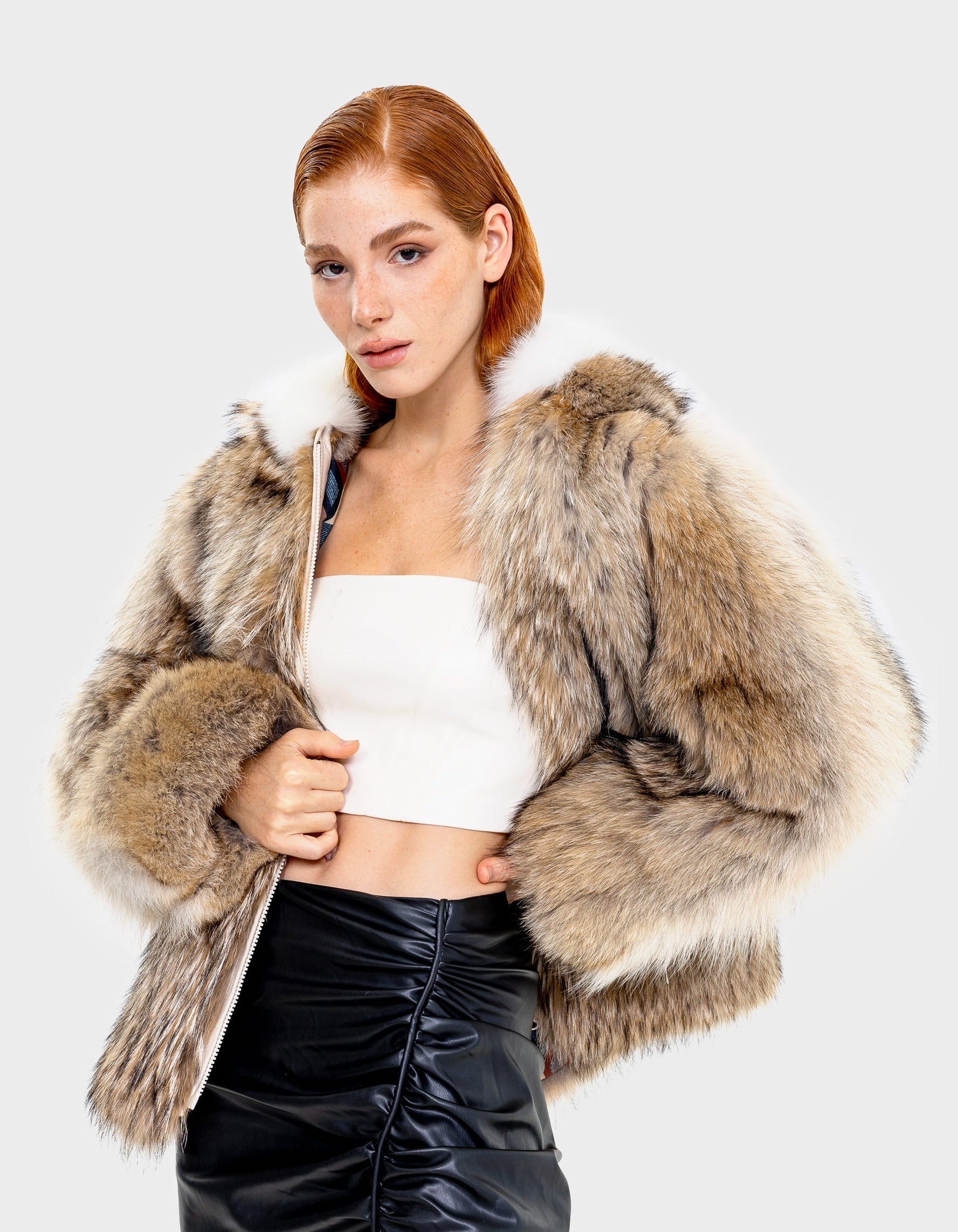 Evelyn Natural Fur Coat-thumbmail-5