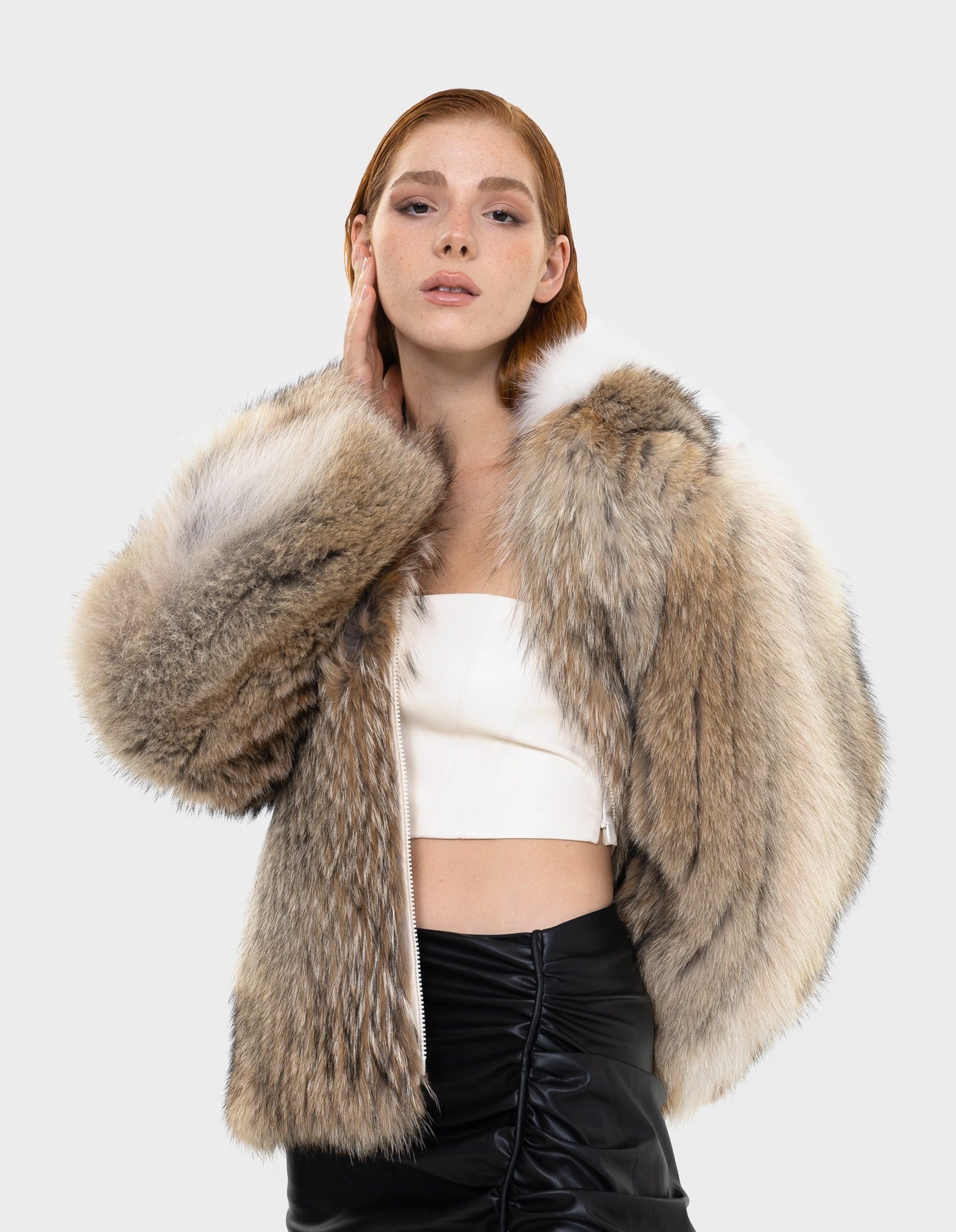 Evelyn Natural Fur Coat-thumbmail-3