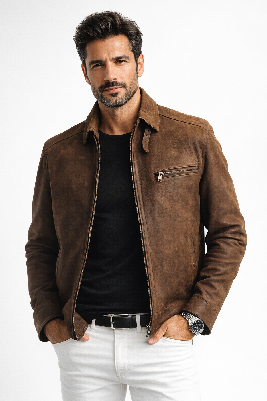 TYGER Suede leather jacket