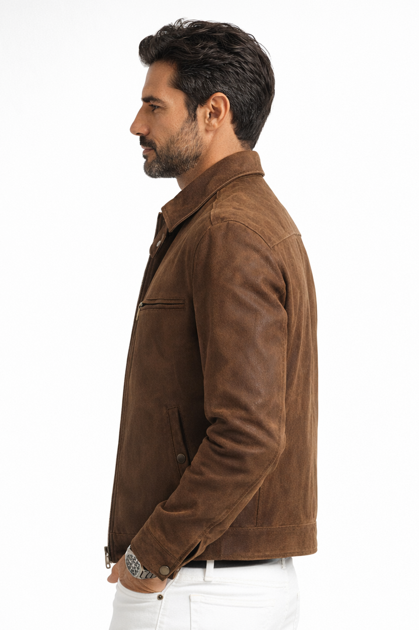 TYGER Suede leather jacket-3