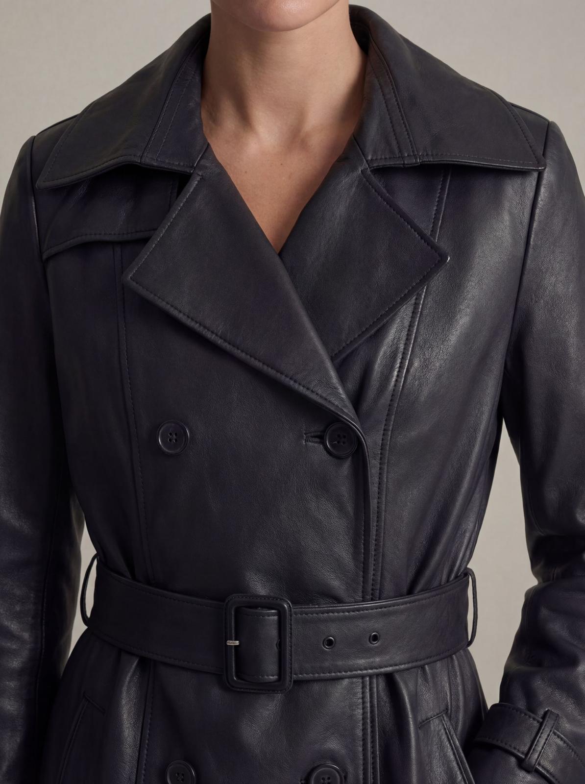 ELODIE LEATHER TRENCH COAT-thumbmail-3