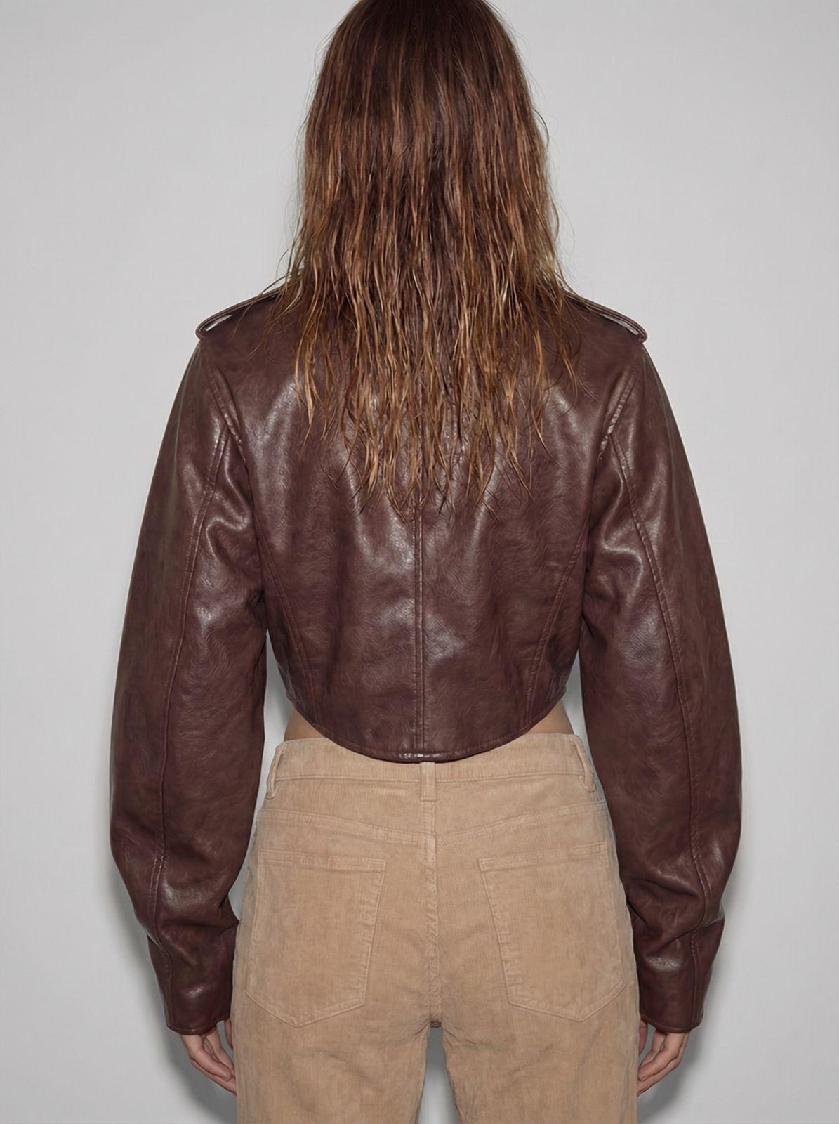 Xena Cropped leather jacket-9