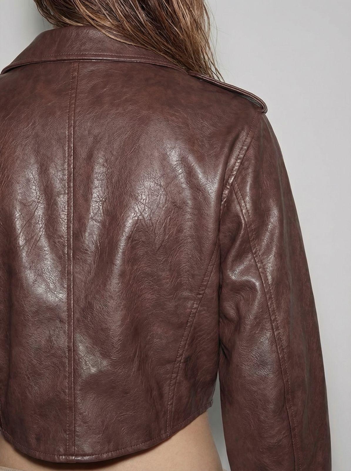 Xena Cropped leather jacket-7