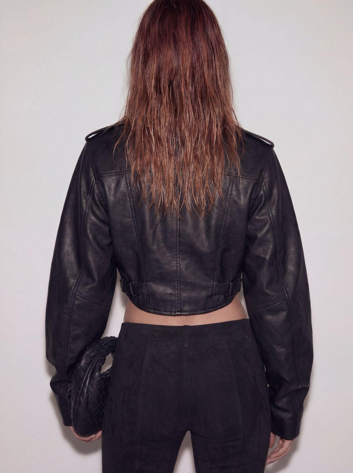 Xena Cropped leather jacket-2