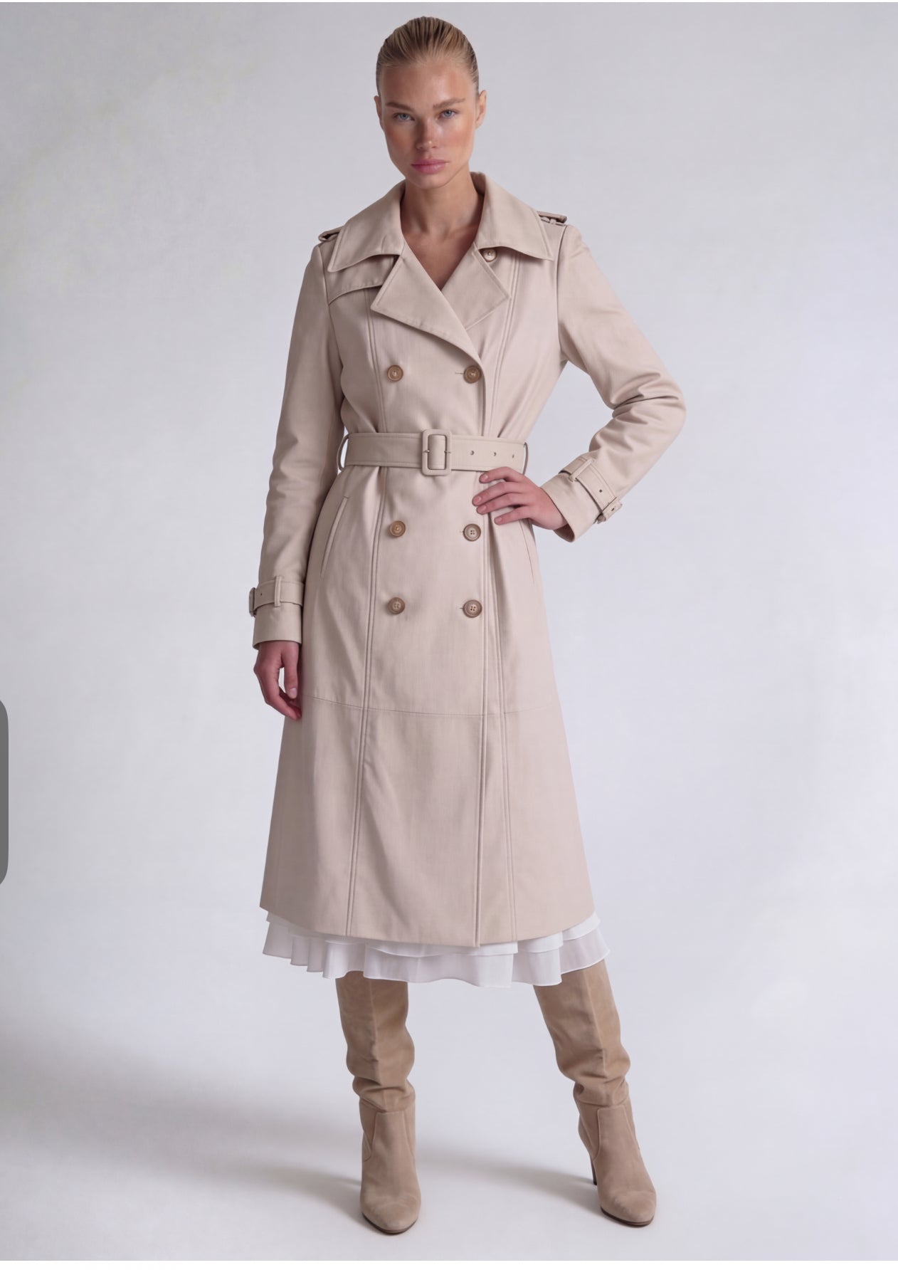 Adèle Leather Trench Coat-thumbmail-2