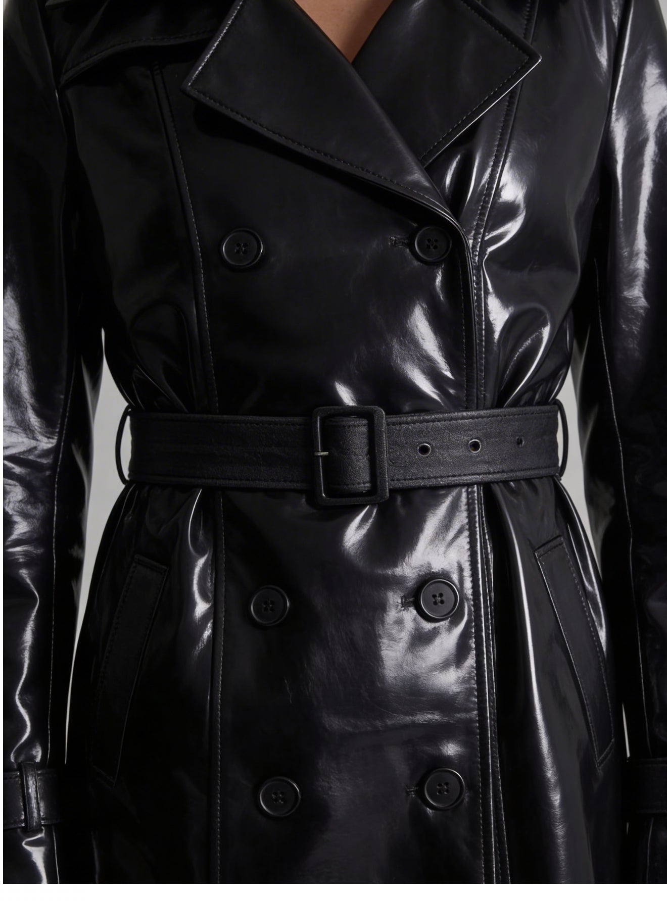 Elara Midlength Essential Leather Trench-4
