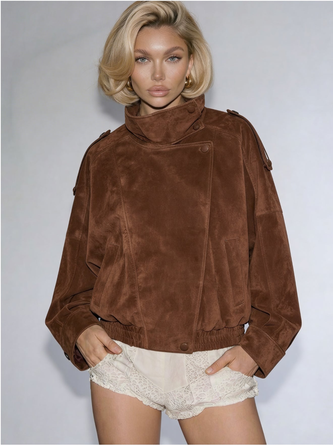 Ariste Fluid  Suede Leather Jacket