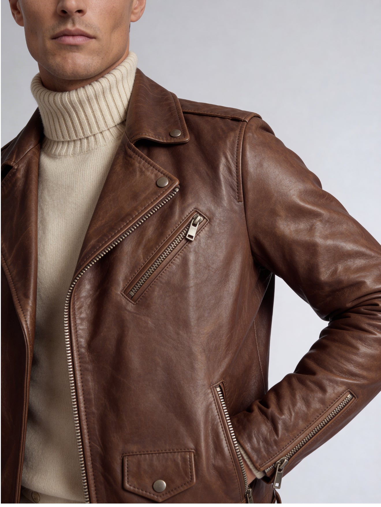 AMIRI BIKER LEATHER JACKET-8