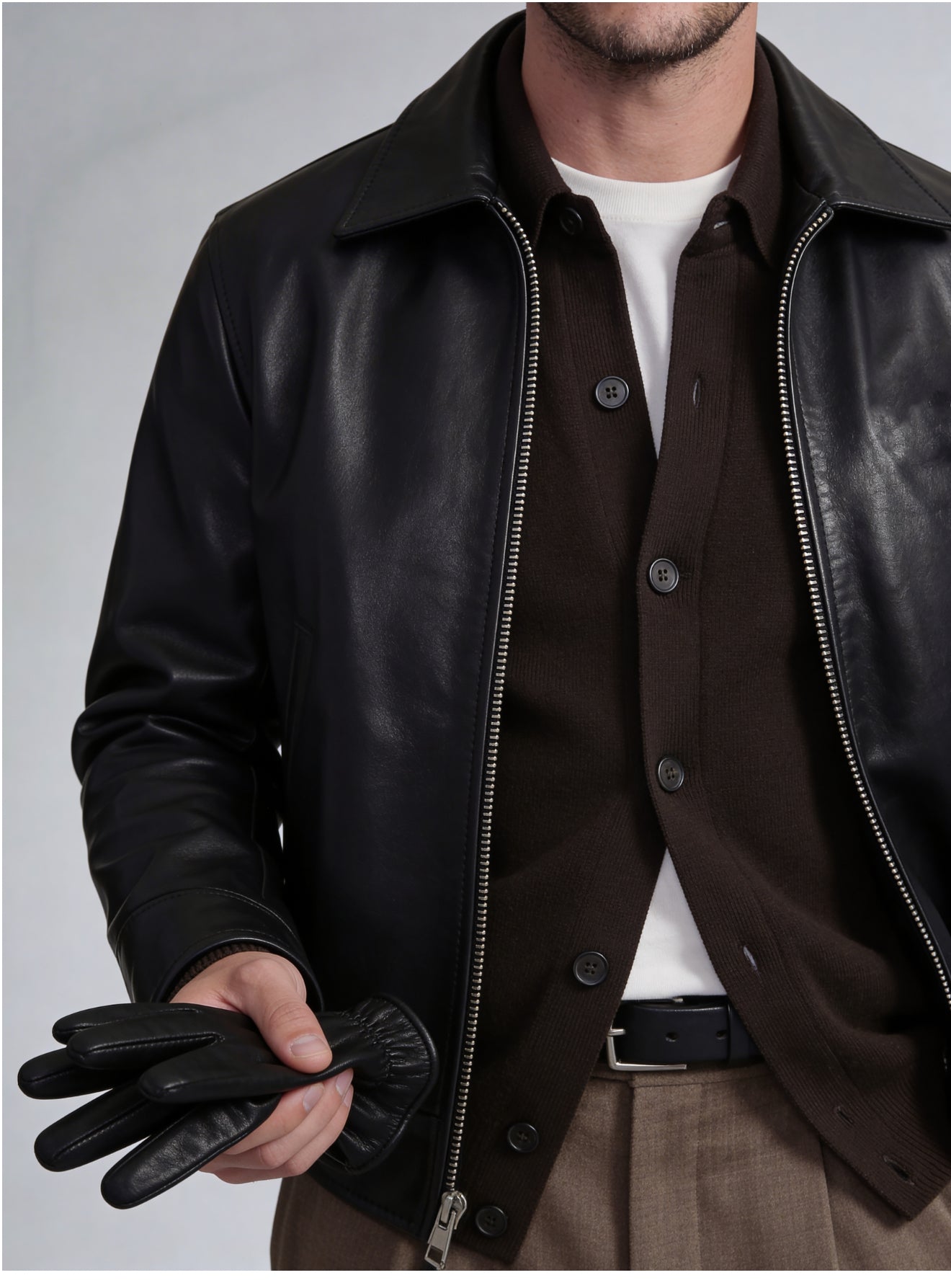 Valentino BOMBER JACKET WITH A POINTED COLLAR-thumbmail-3