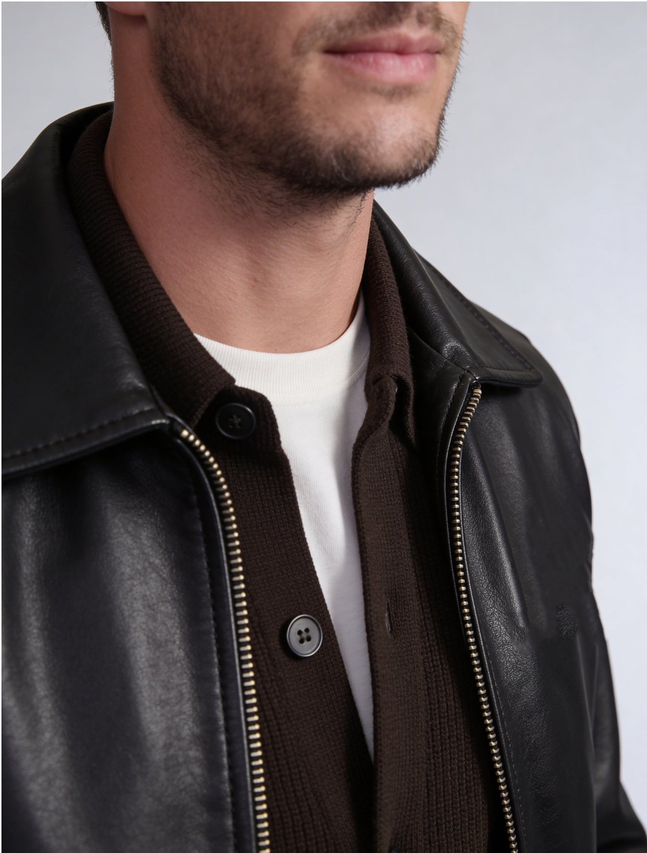 Valentino BOMBER JACKET WITH A POINTED COLLAR-thumbmail-4