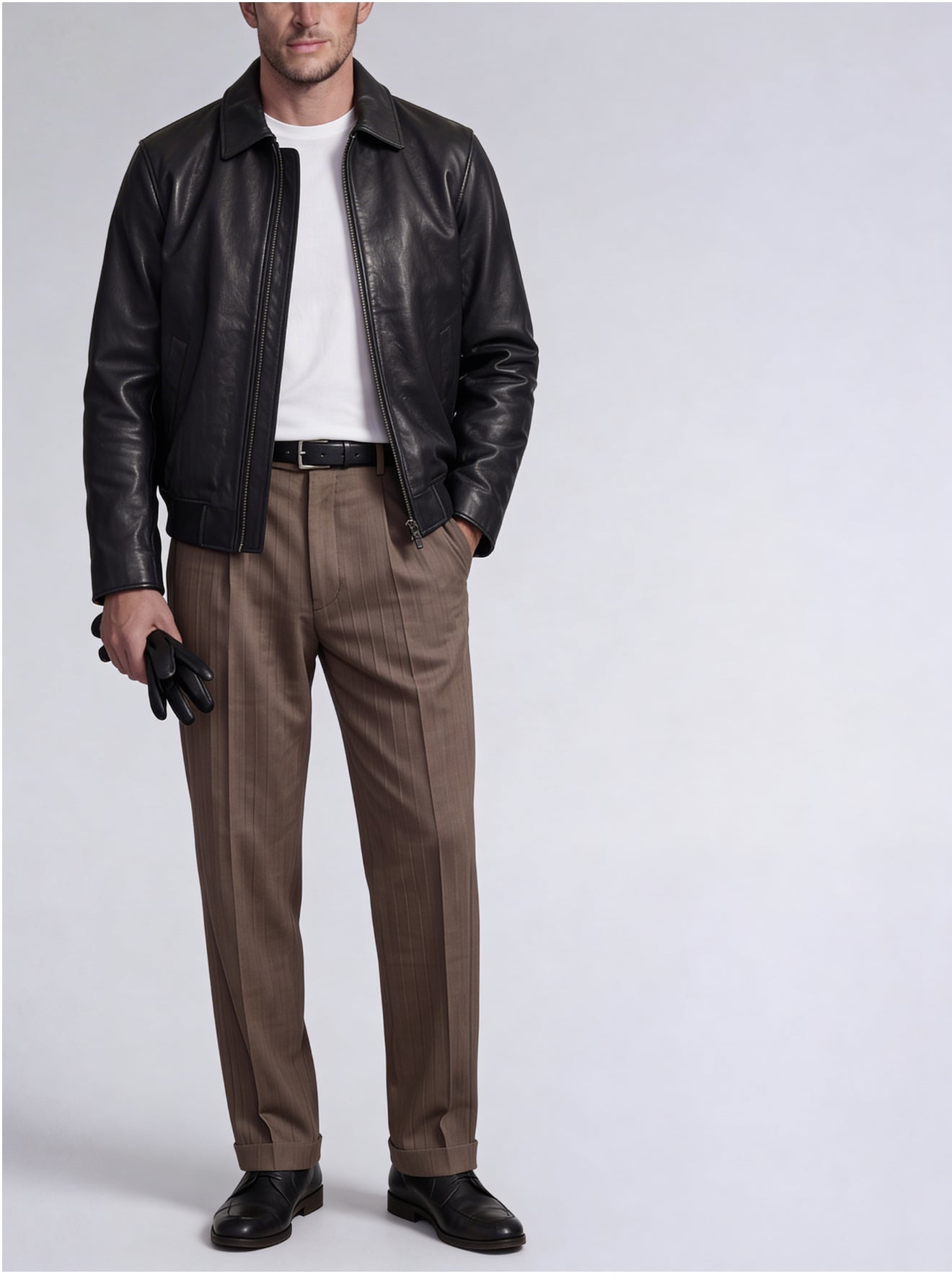 Valentino BOMBER JACKET WITH A POINTED COLLAR-thumbmail-2