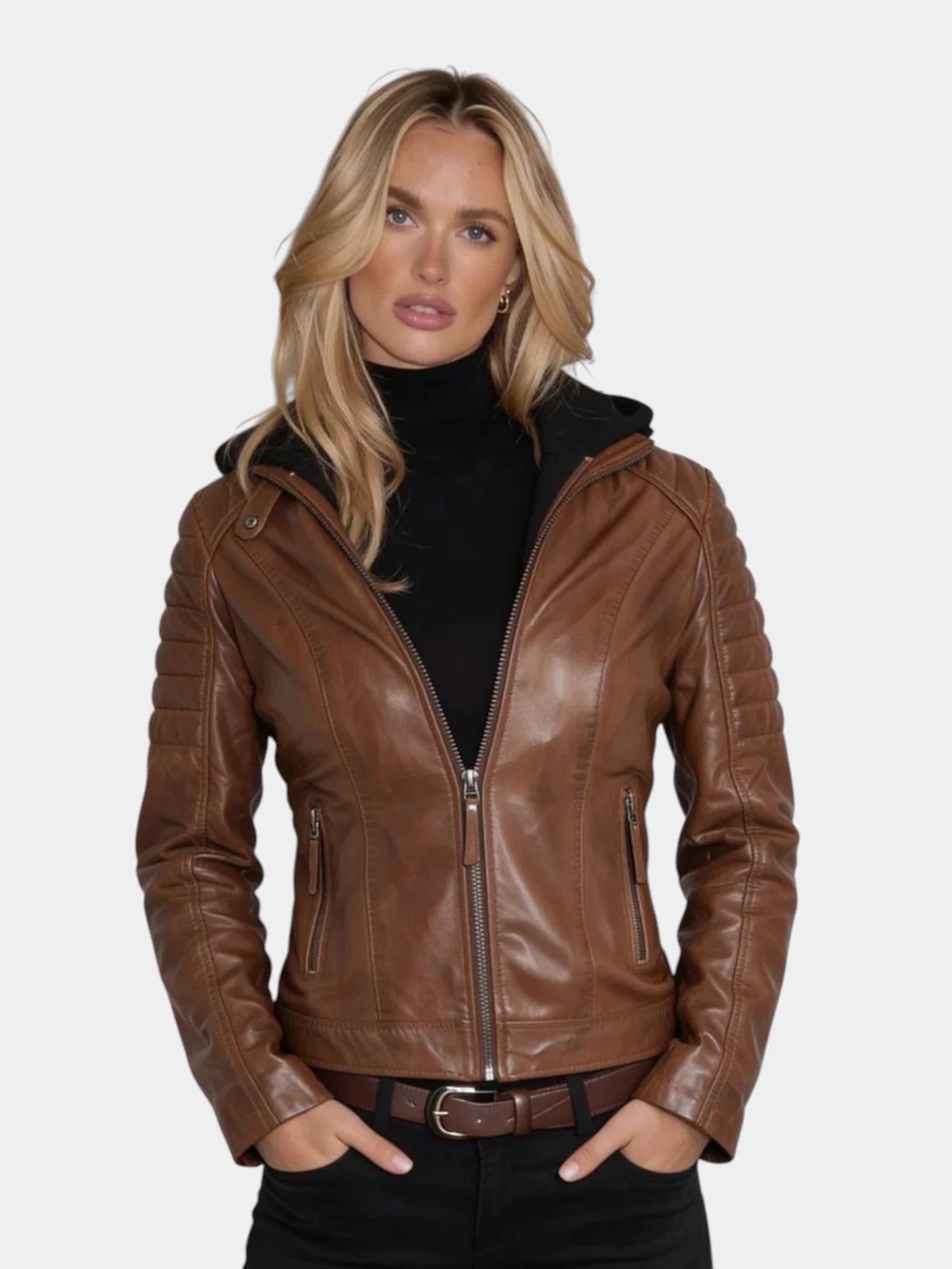 REBECCA BIKER LEATHER JACKET